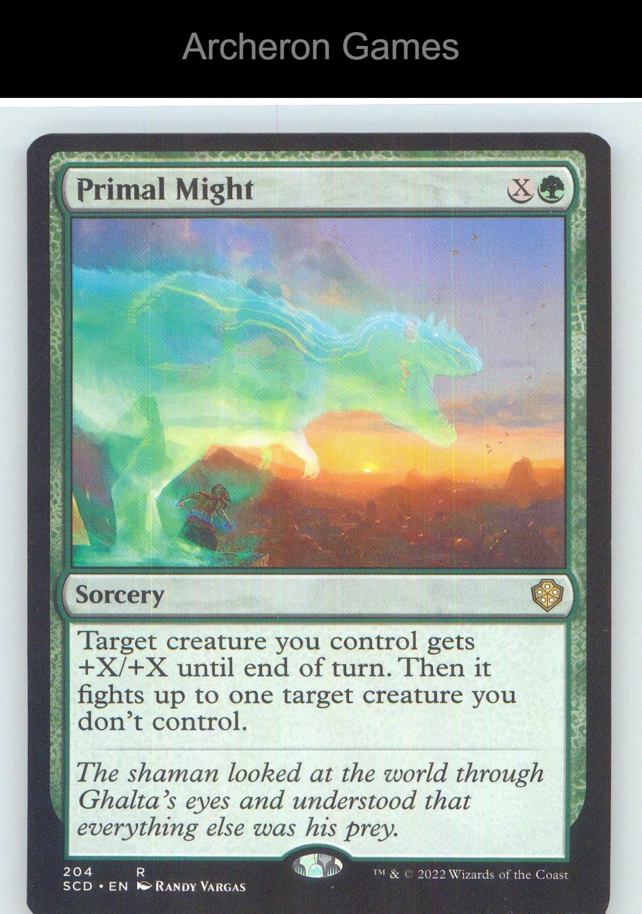Primal Might SCD 204 R MTG Card NM/EX+
