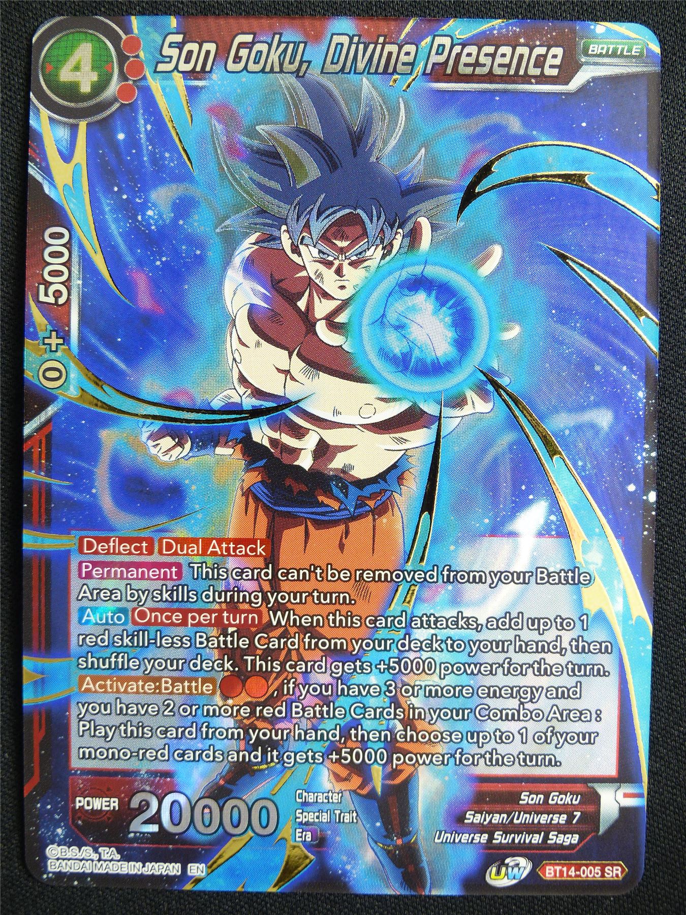 Son Goku Divine Presence BT14-005 SR - Dragon Ball Super Card #5QG