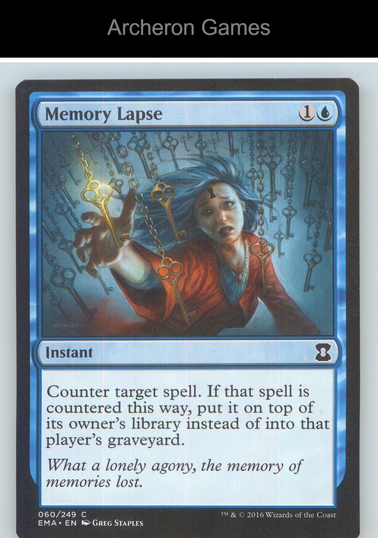 Memory Lapse EMA 60 C MTG Card NM/EX+