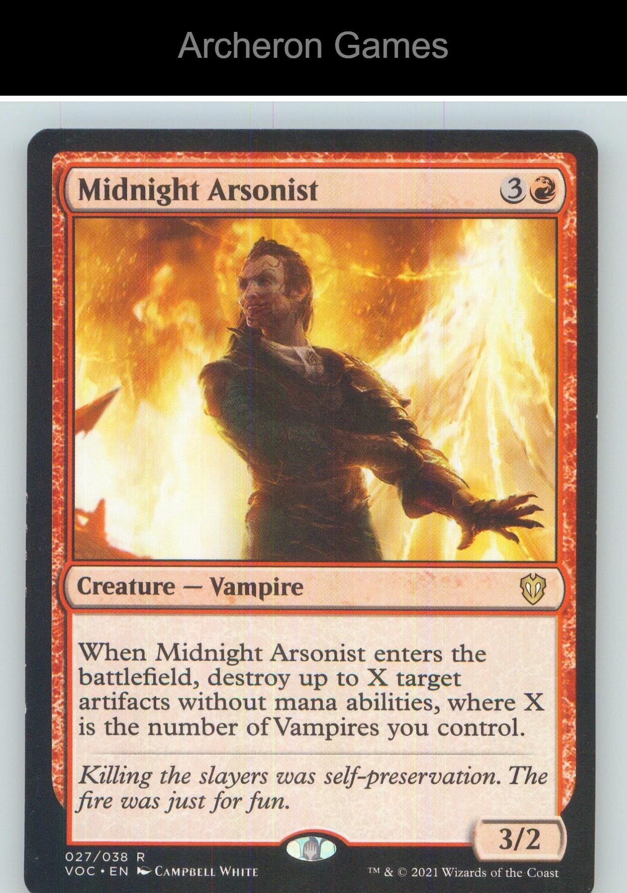 Midnight Arsonist VOC 27 R MTG Card NM/EX+