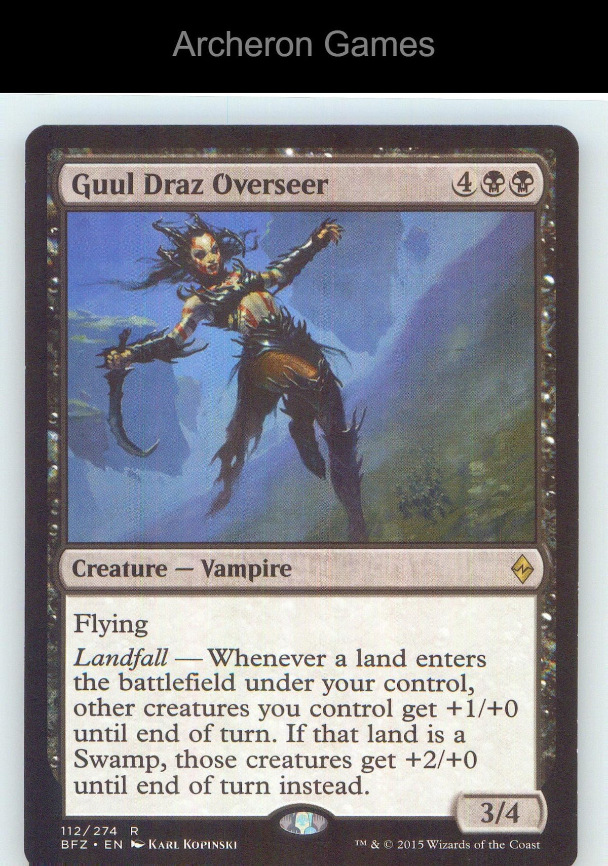 Guul Draz Overseer BFZ 112 R MTG Card NM/EX+