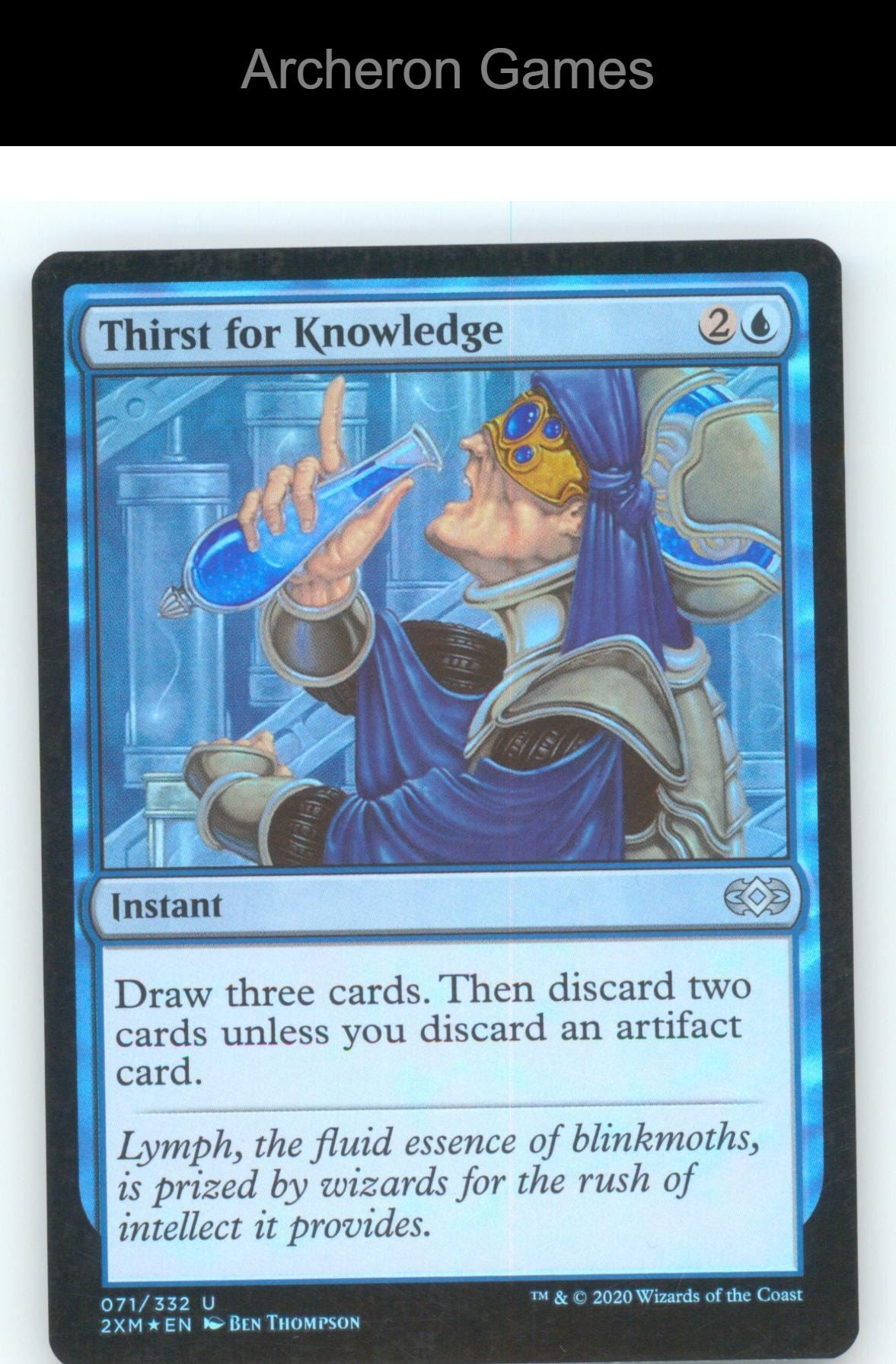 Thirst for Knowledge 2XM 71 UC MTG Card Double Masters Foil