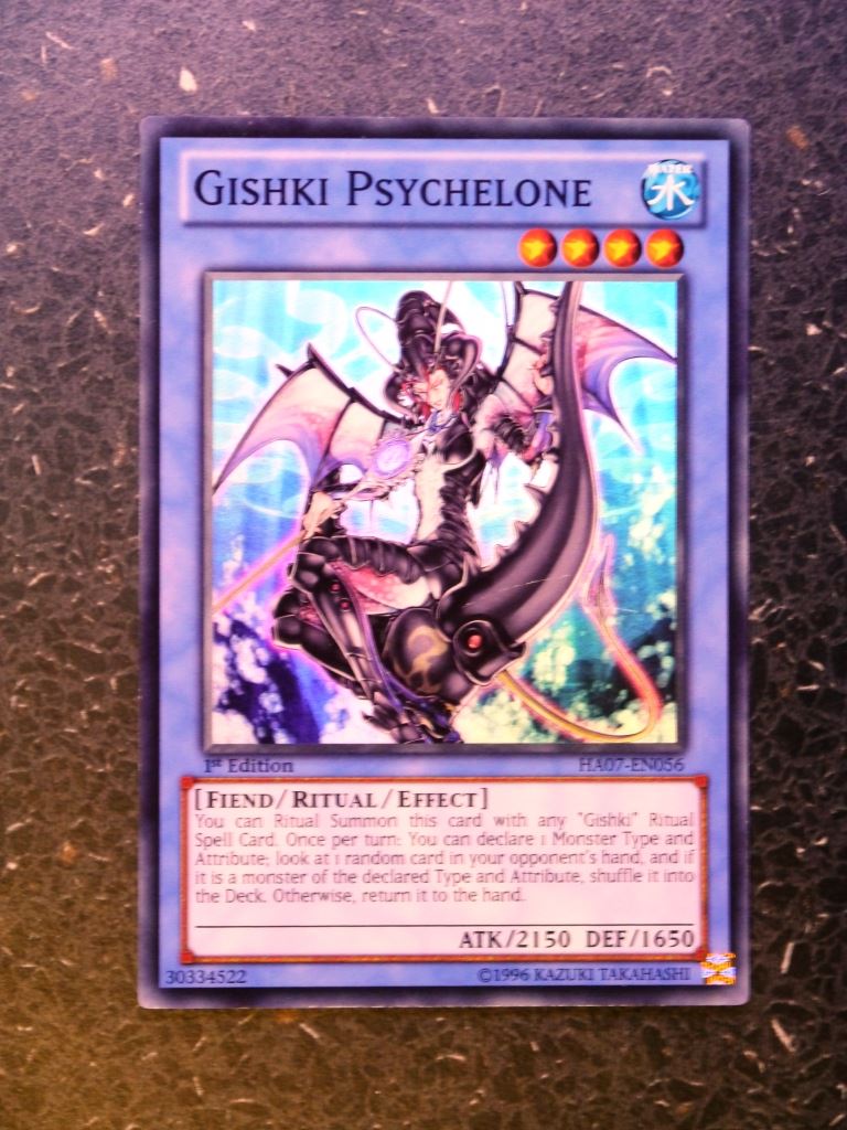 Yugioh cards:GISHKI PSYCHELONE HA07 SUPER RARE # J26