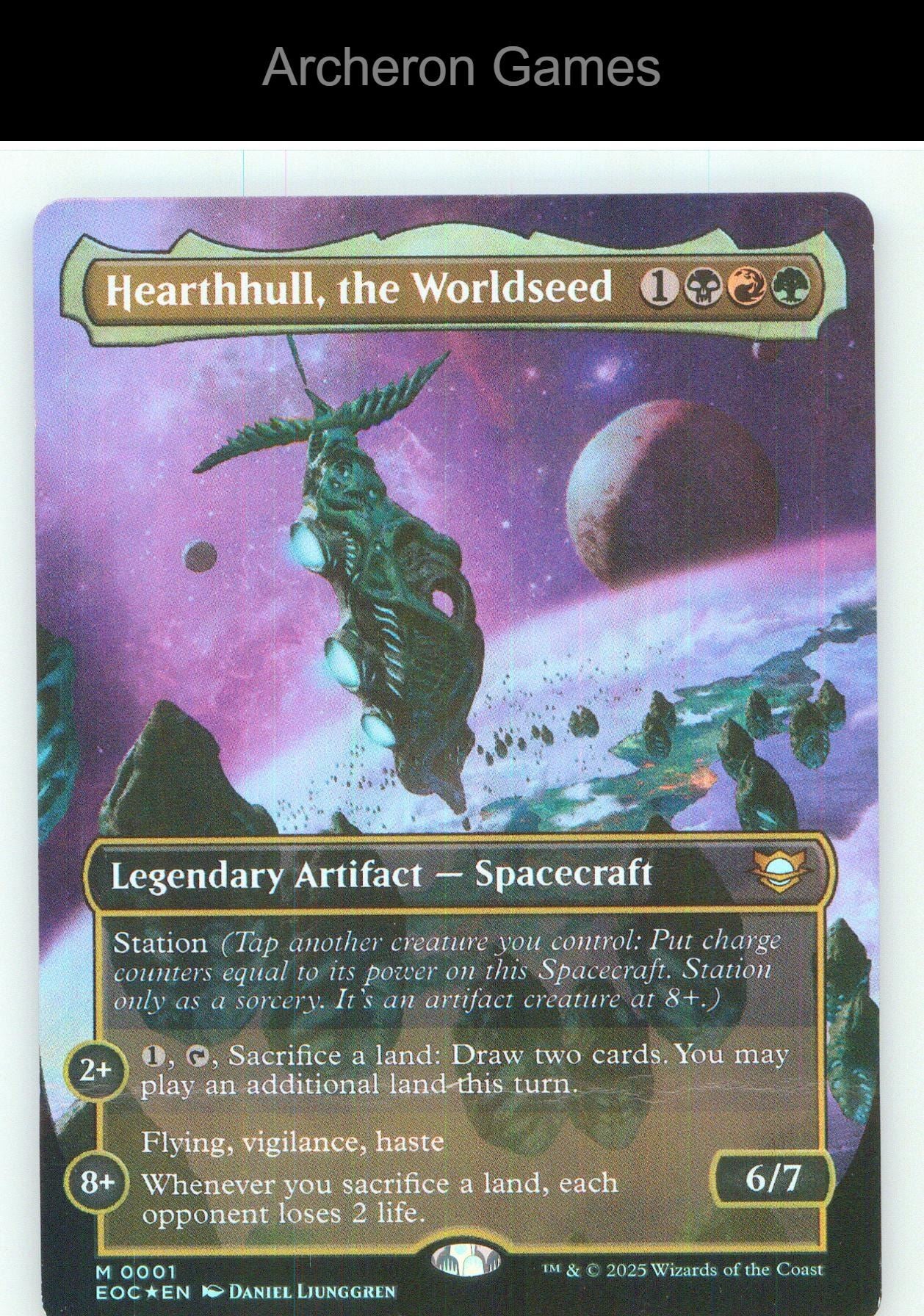 Hearthhull, the Worldseed (Borderless) 1 Mythic MTG Card NM/EX+ Foil