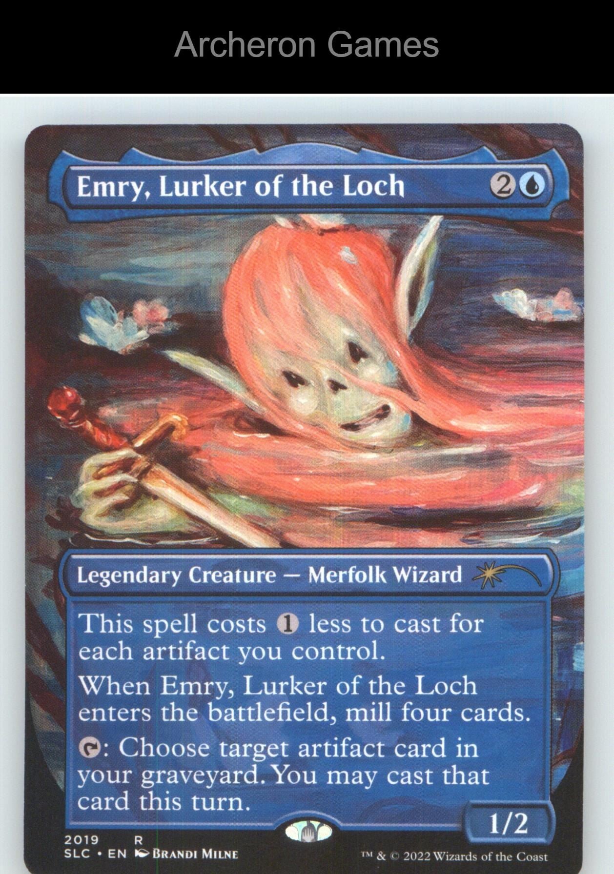 Emry, Lurker of the Loch 2019 R MTG Card NM/EX+