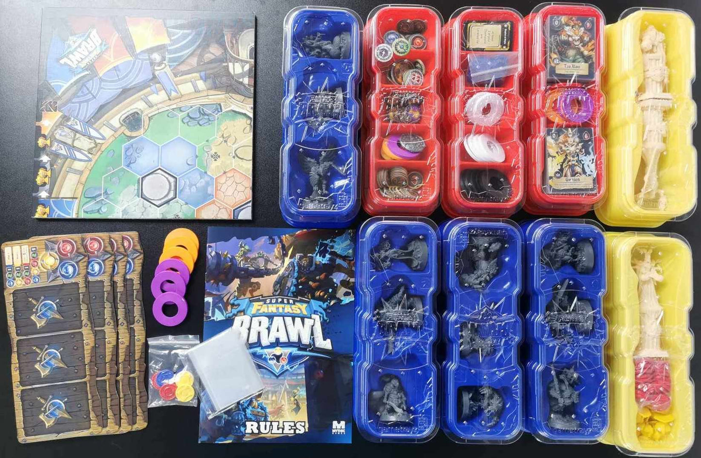 Super Fantasy Brawl Kickstarter Edition Board Game #9I9