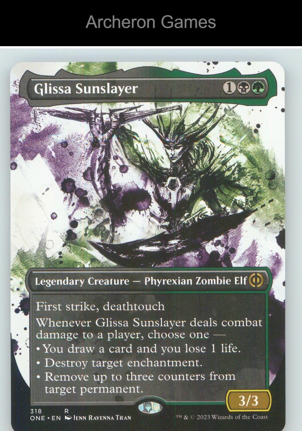 Glissa Sunslayer (Showcase) ONE 318 R MTG Card NM/EX+