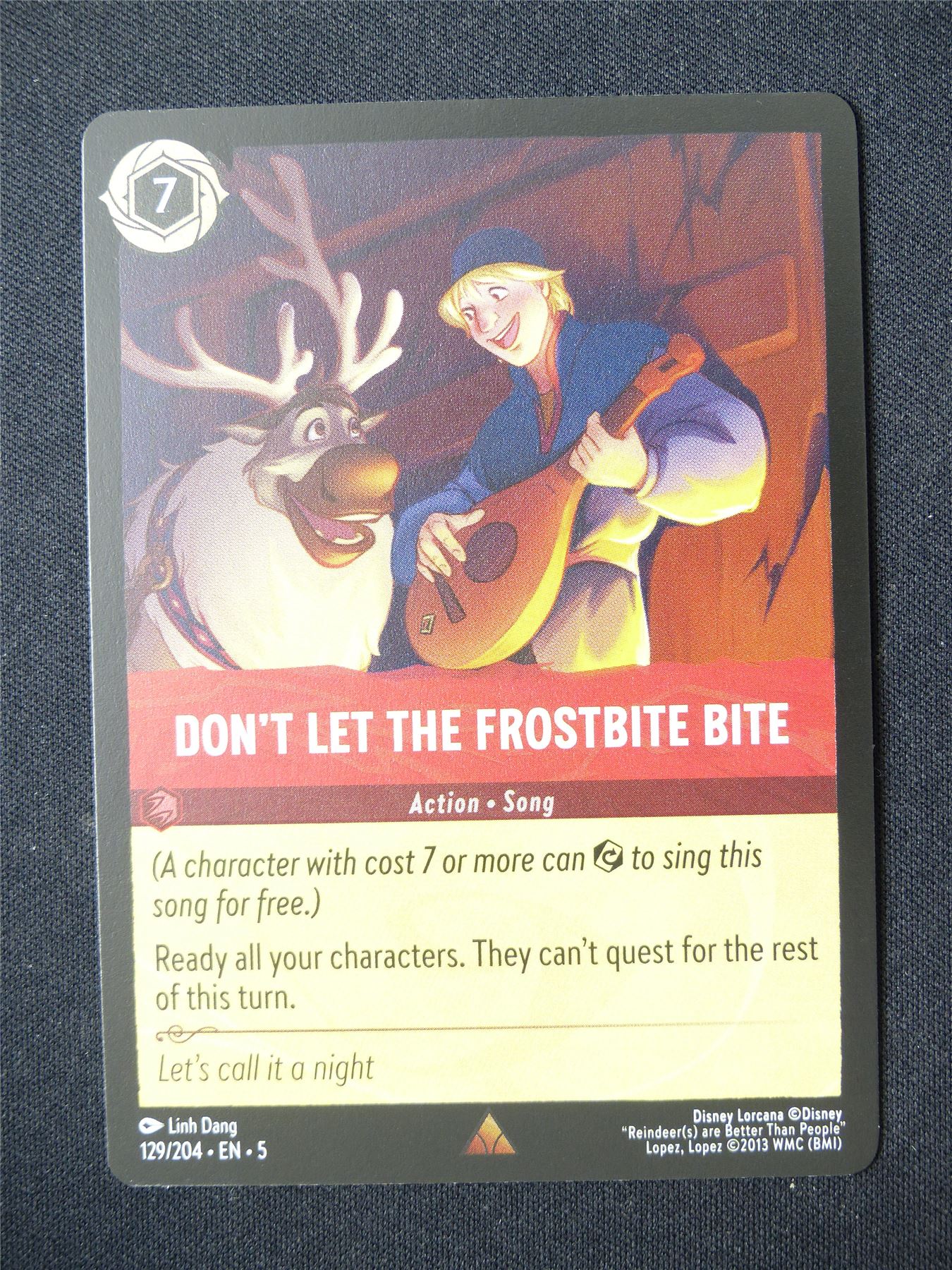 Don't let the Frostbite Bit 129/204 Foil - Lorcana Card #6EG