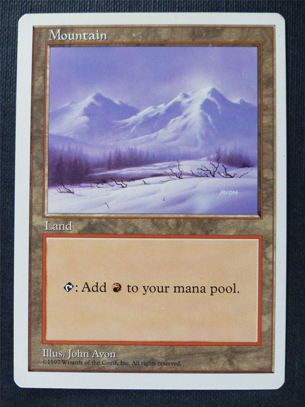 Mountain - Fifth Ed - Mtg Card #20D
