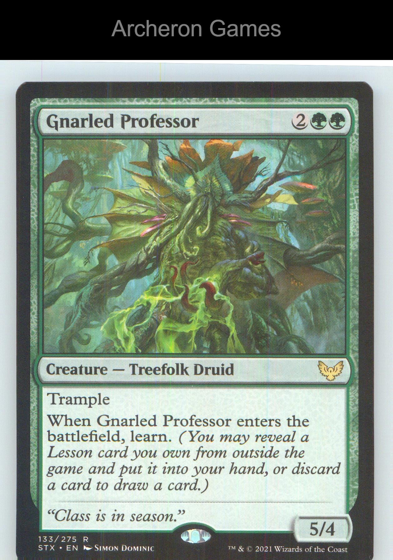 Gnarled Professor STX 133 R MTG Card NM/EX+