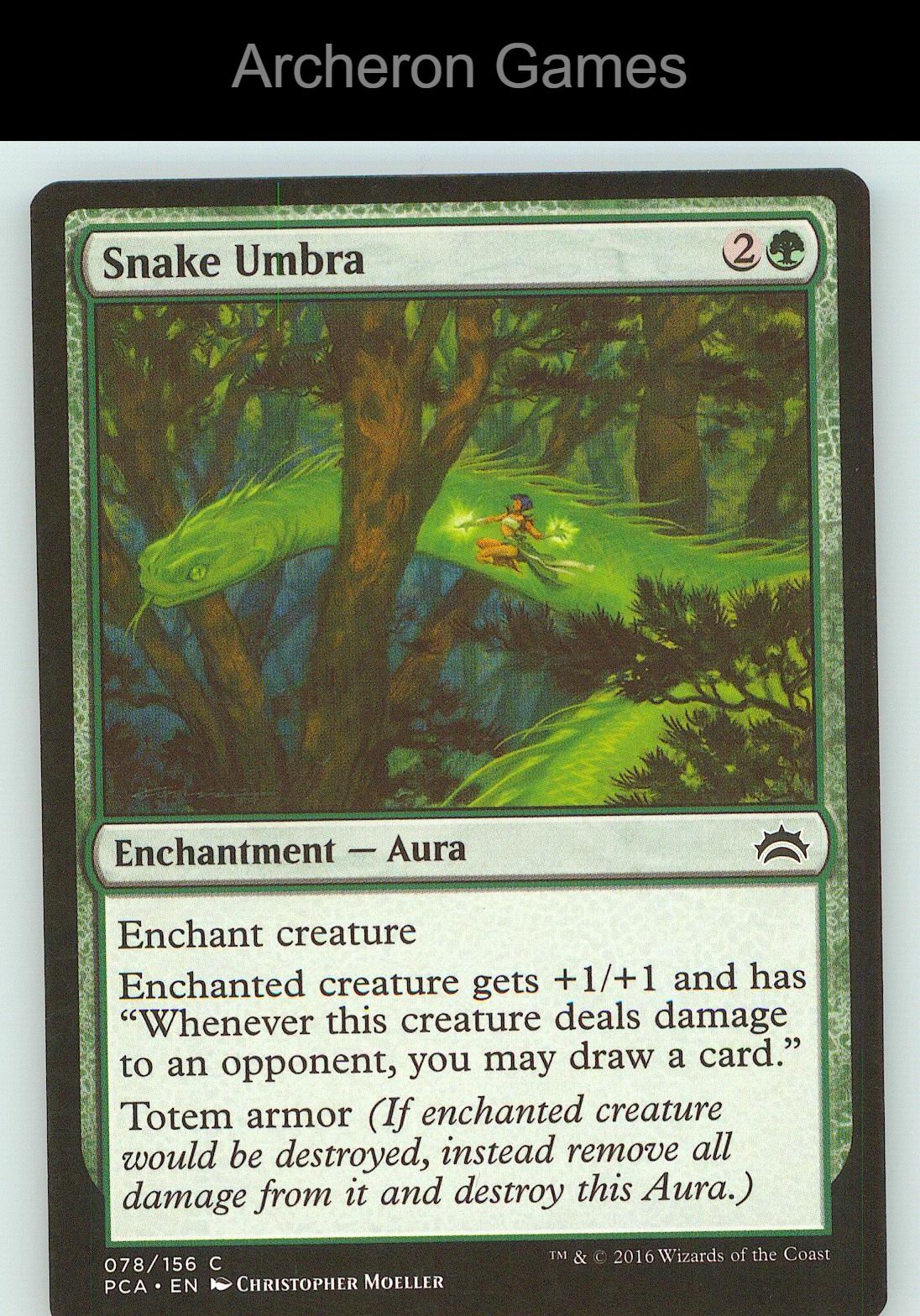 Snake Umbra PCA 78 C MTG Card NM/EX+