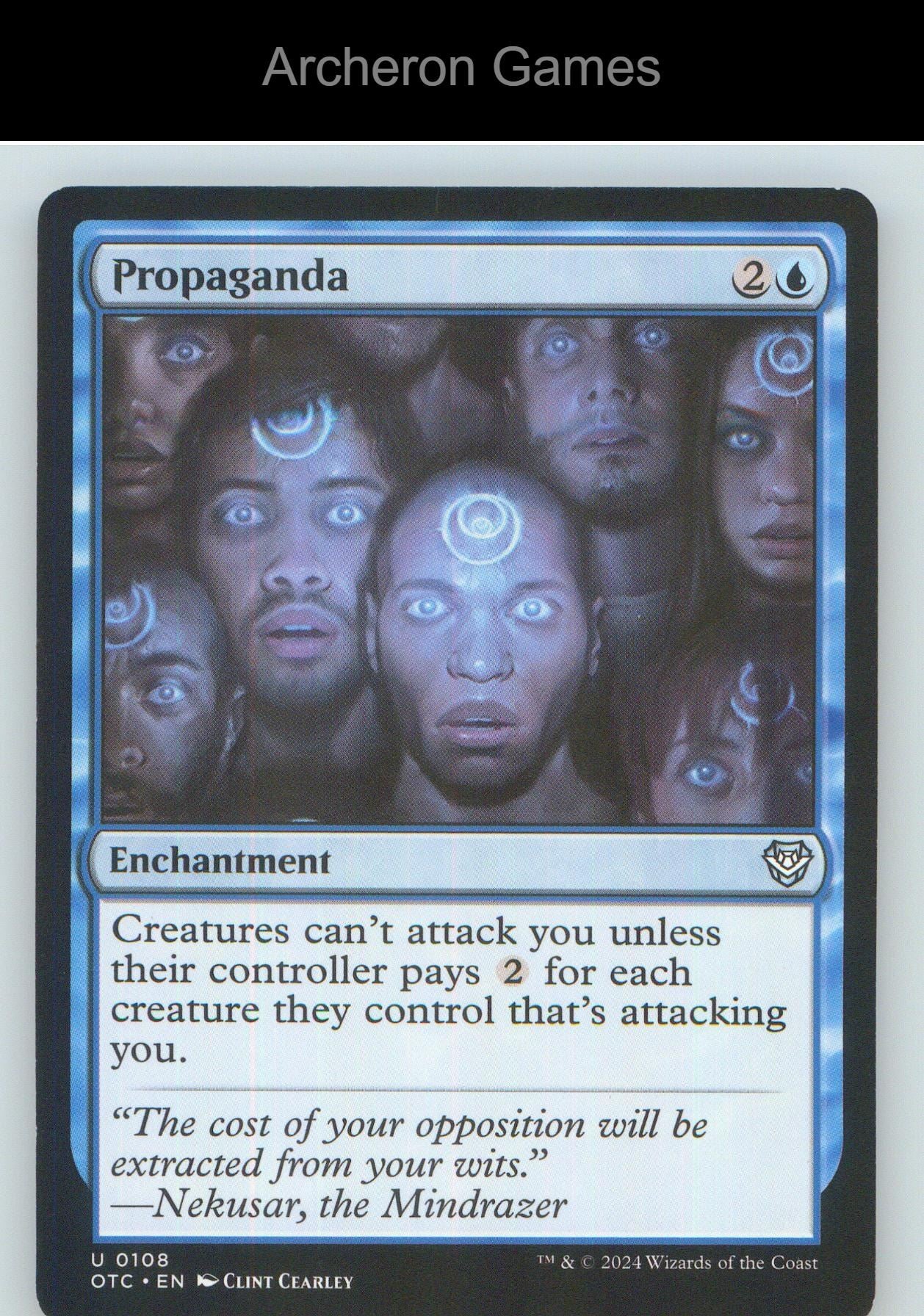 Propaganda OTC 108 UC MTG Card NM/EX+