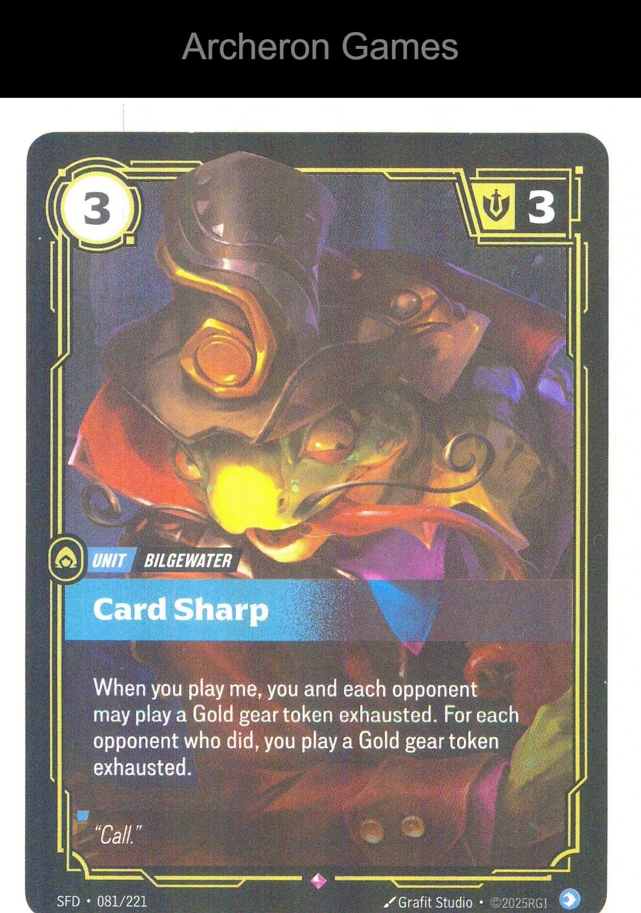 Card Sharp SFD 081/221 R Spiritforged Riftbound Card Foil