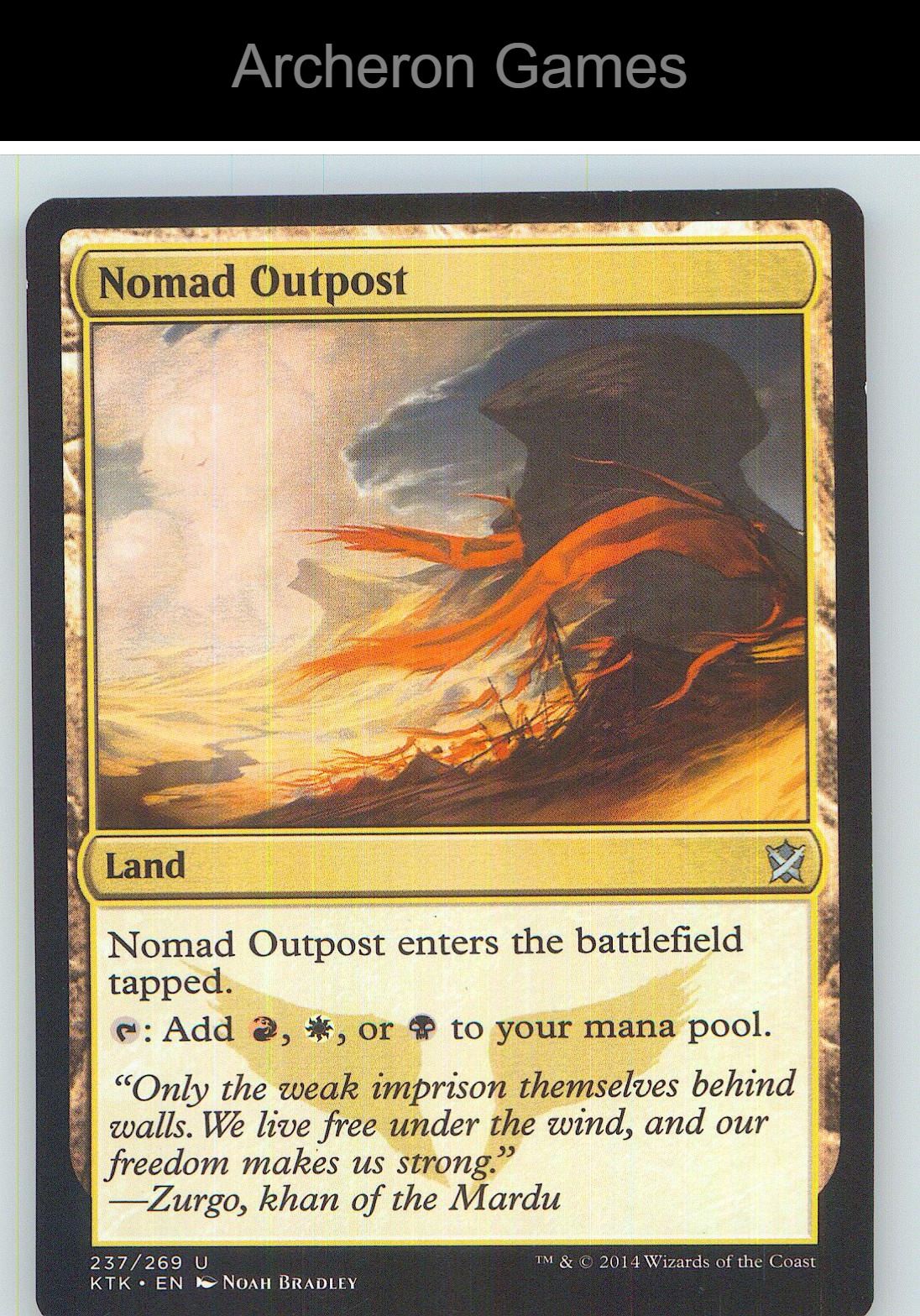 Nomad Outpost KTK 237 UC MTG Card NM/EX+