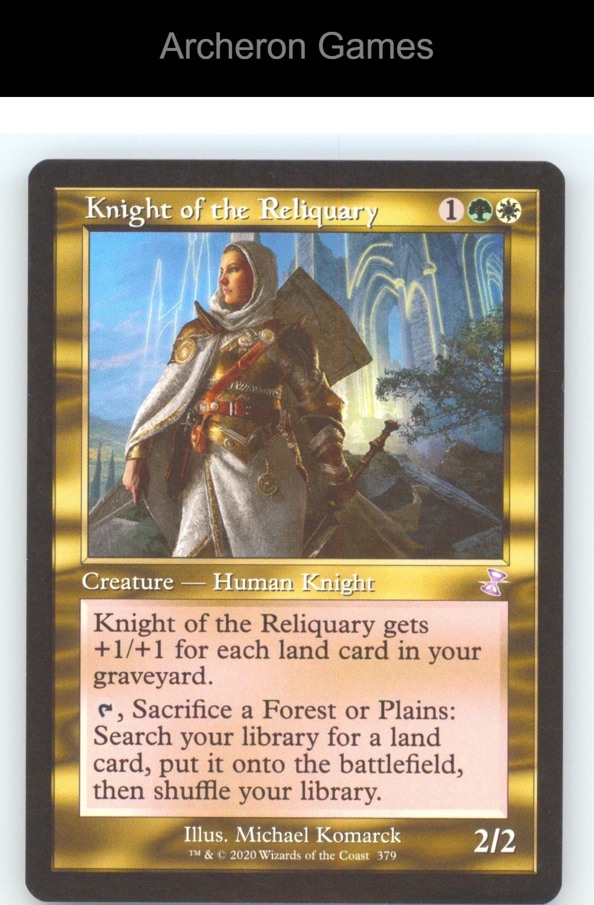 Knight of the Reliquary TSR 379 Special MTG Card Time Spiral: Remastered