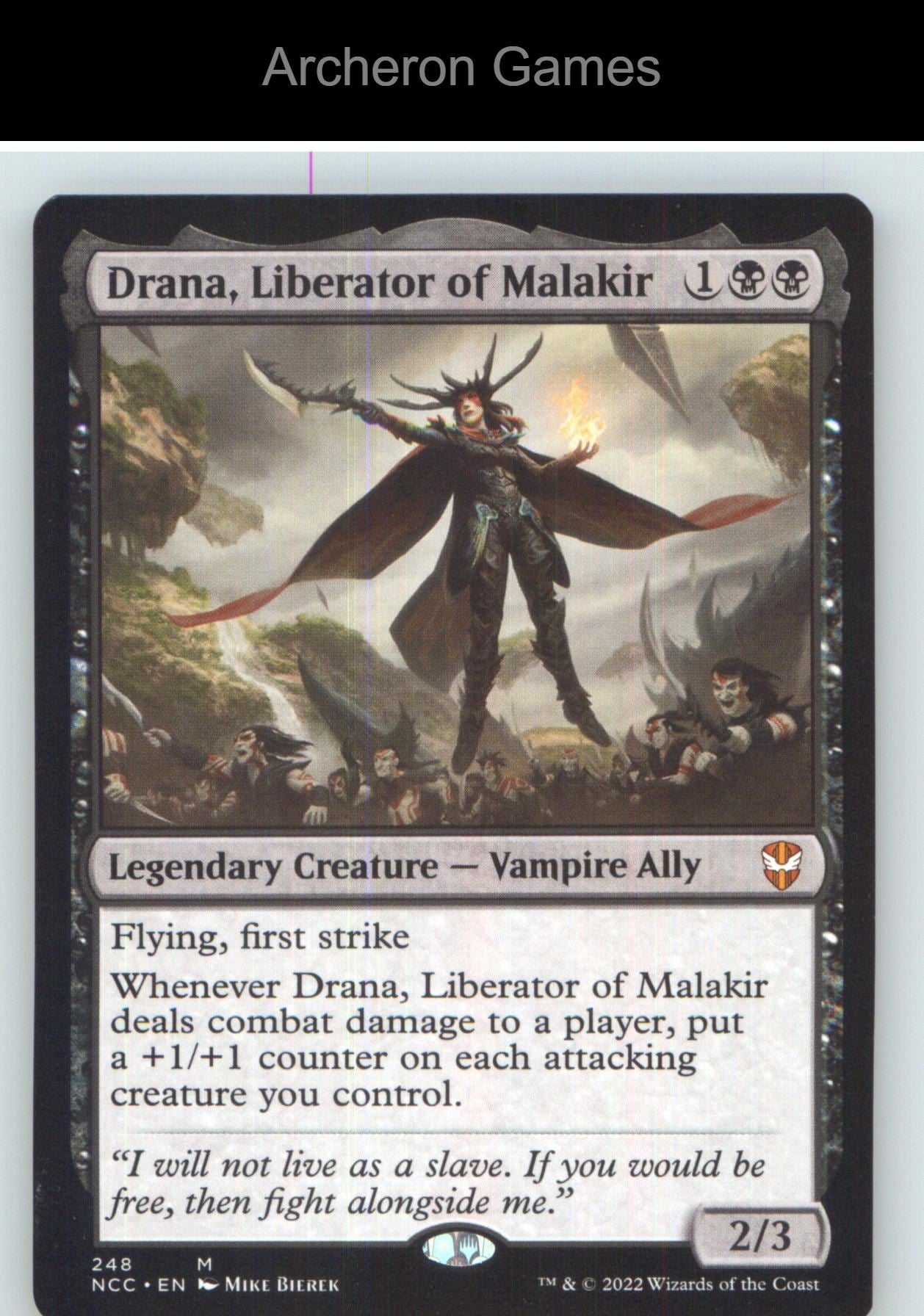 Drana, Liberator of Malakir NCC 248 Mythic MTG Card NM/EX+