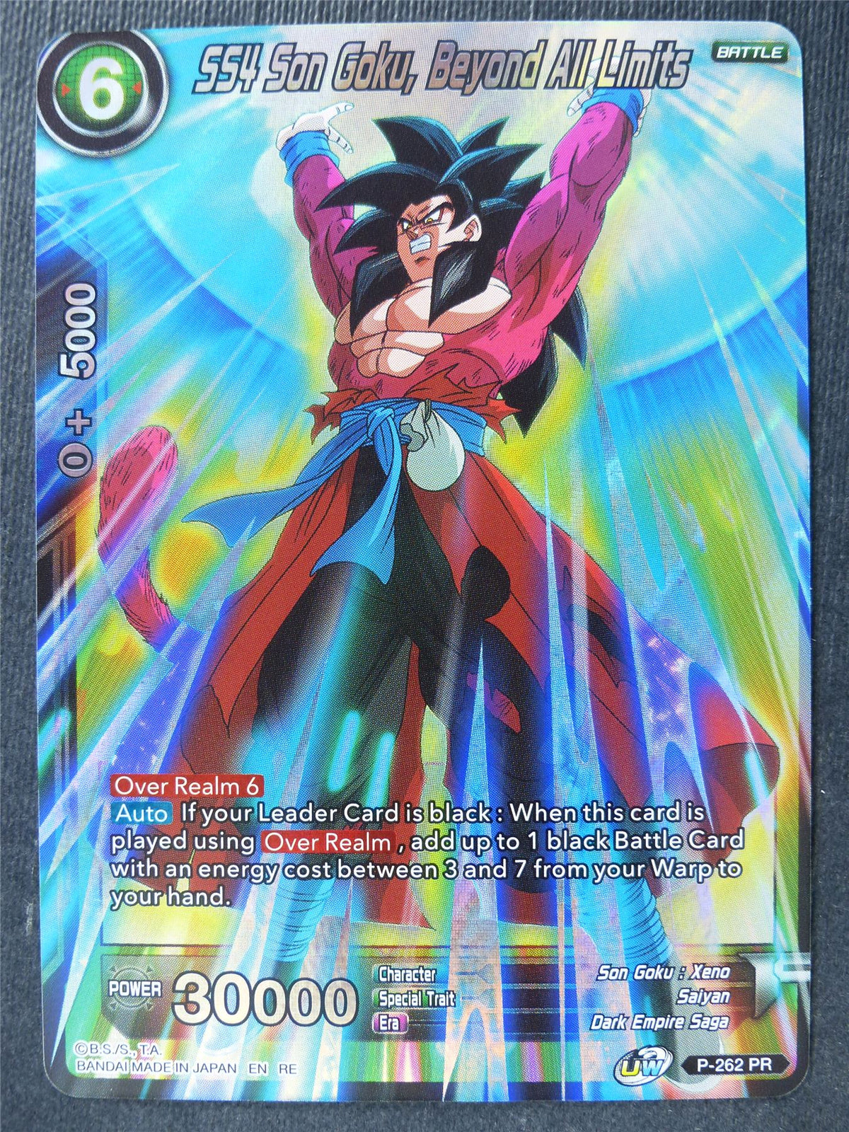 SS4 Son Goku Beyond All Limits - Mythic Booster - Dragon Ball Super Card #44D