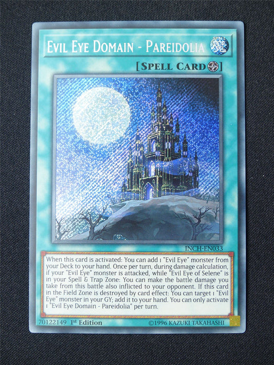 Evil Eye Domain - Pareidolia INCH Secret Rare - 1st ed Yugioh Card #4EL