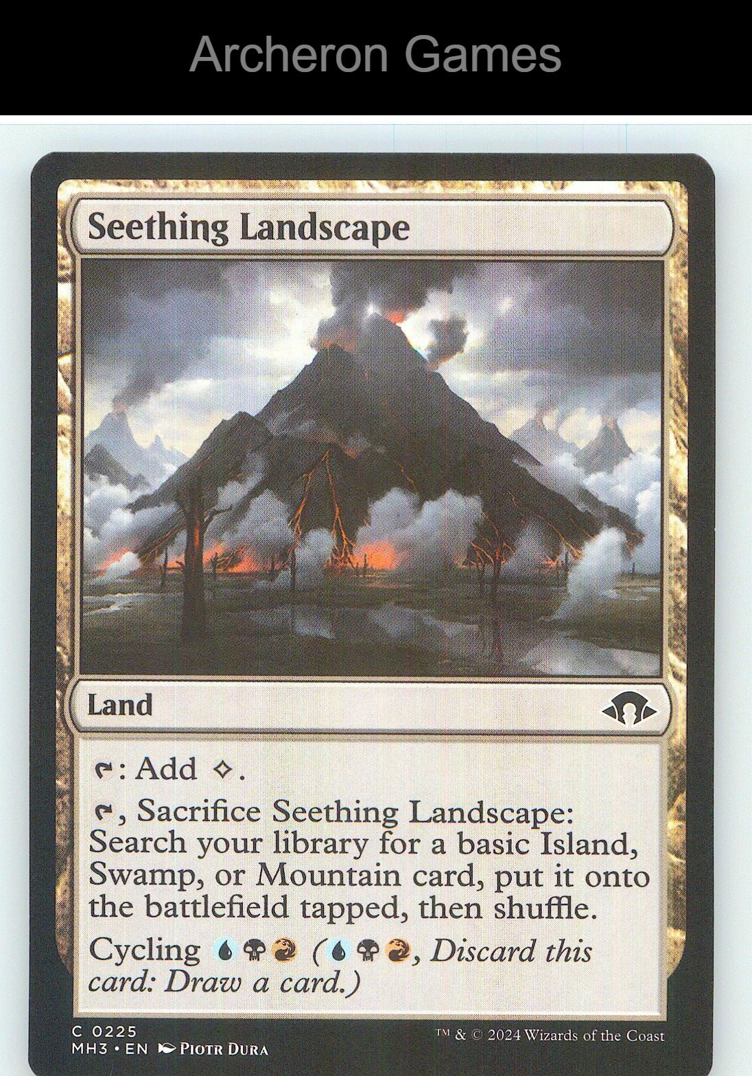 Seething Landscape MH3 225 C MTG Card NM/EX+