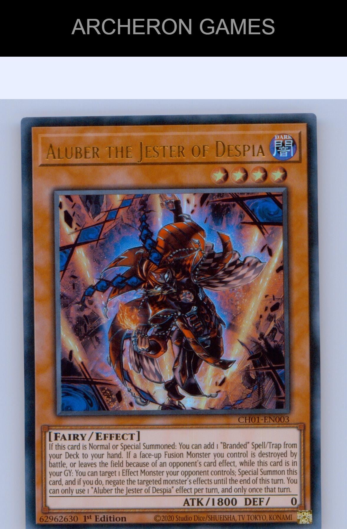 Aluber the Jester of Despia Ultra Rare YUGIOH Card 1st Edition