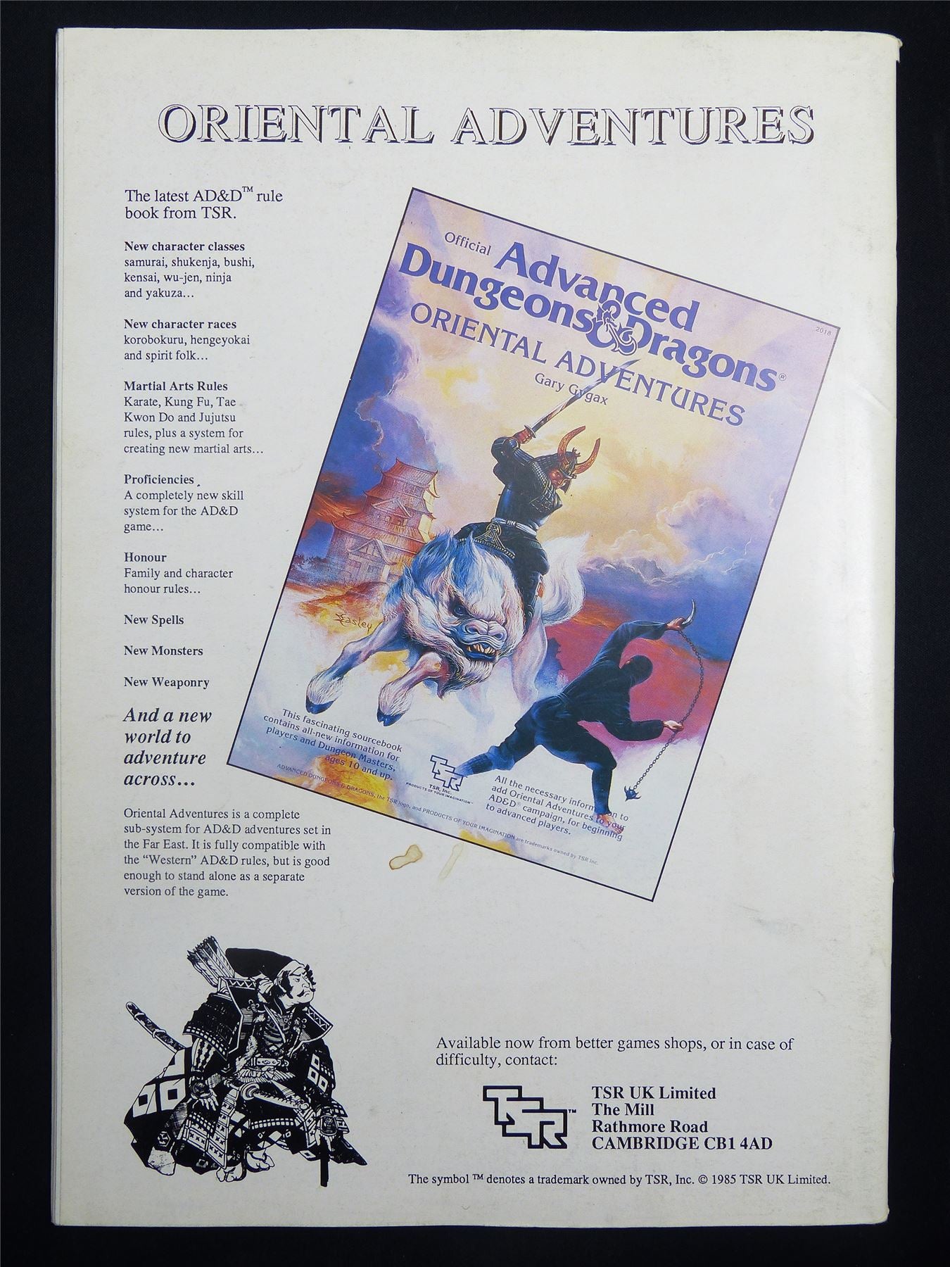Vintage White Dwarf #74 OOP - Warhammer Magazine #LE