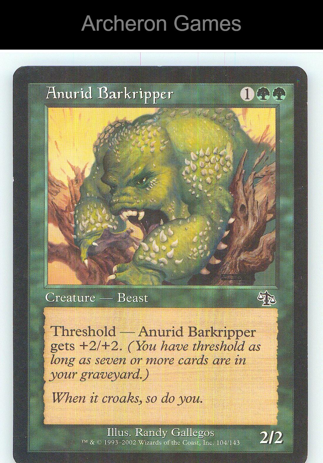 Anurid Barkripper JUD 104 C MTG Card NM/EX+
