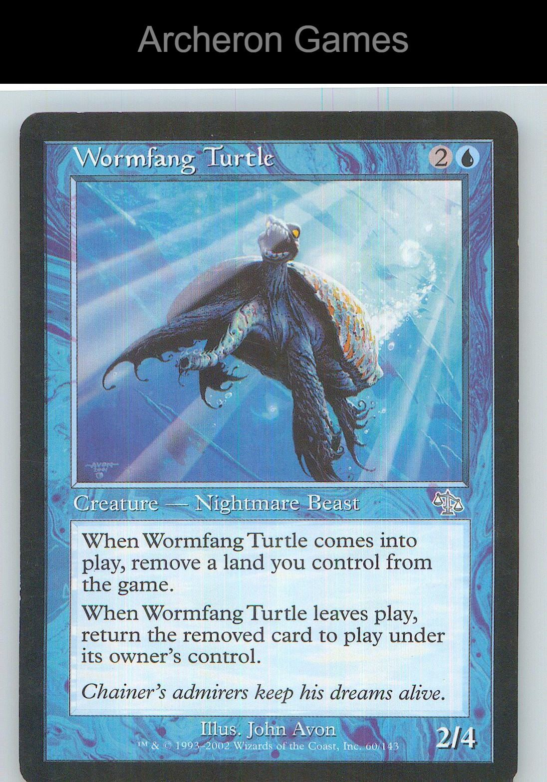 Wormfang Turtle JUD 60 UC MTG Card NM/EX+
