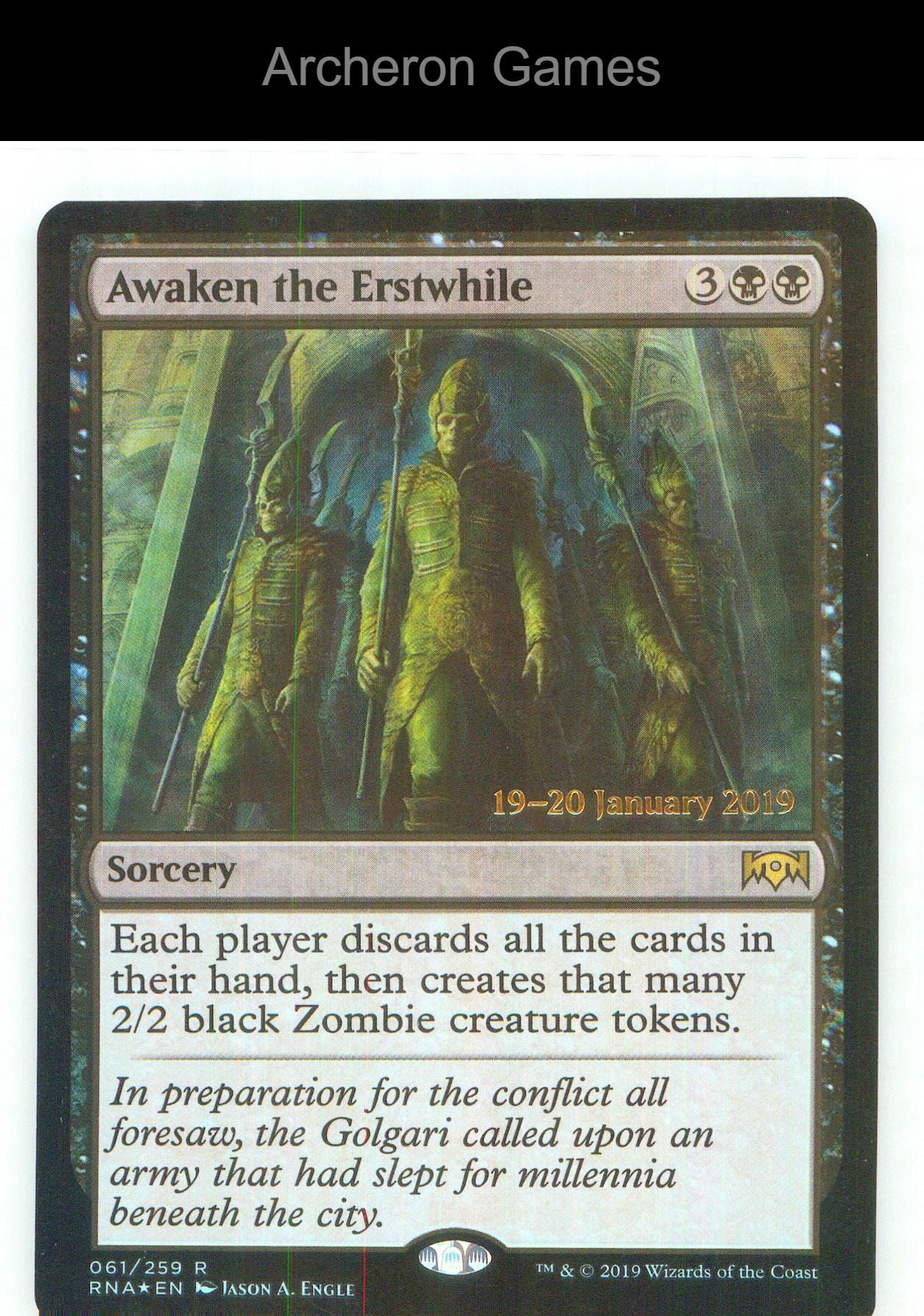 Awaken the Erstwhile RNA 61 R MTG Card NM/EX+ Foil