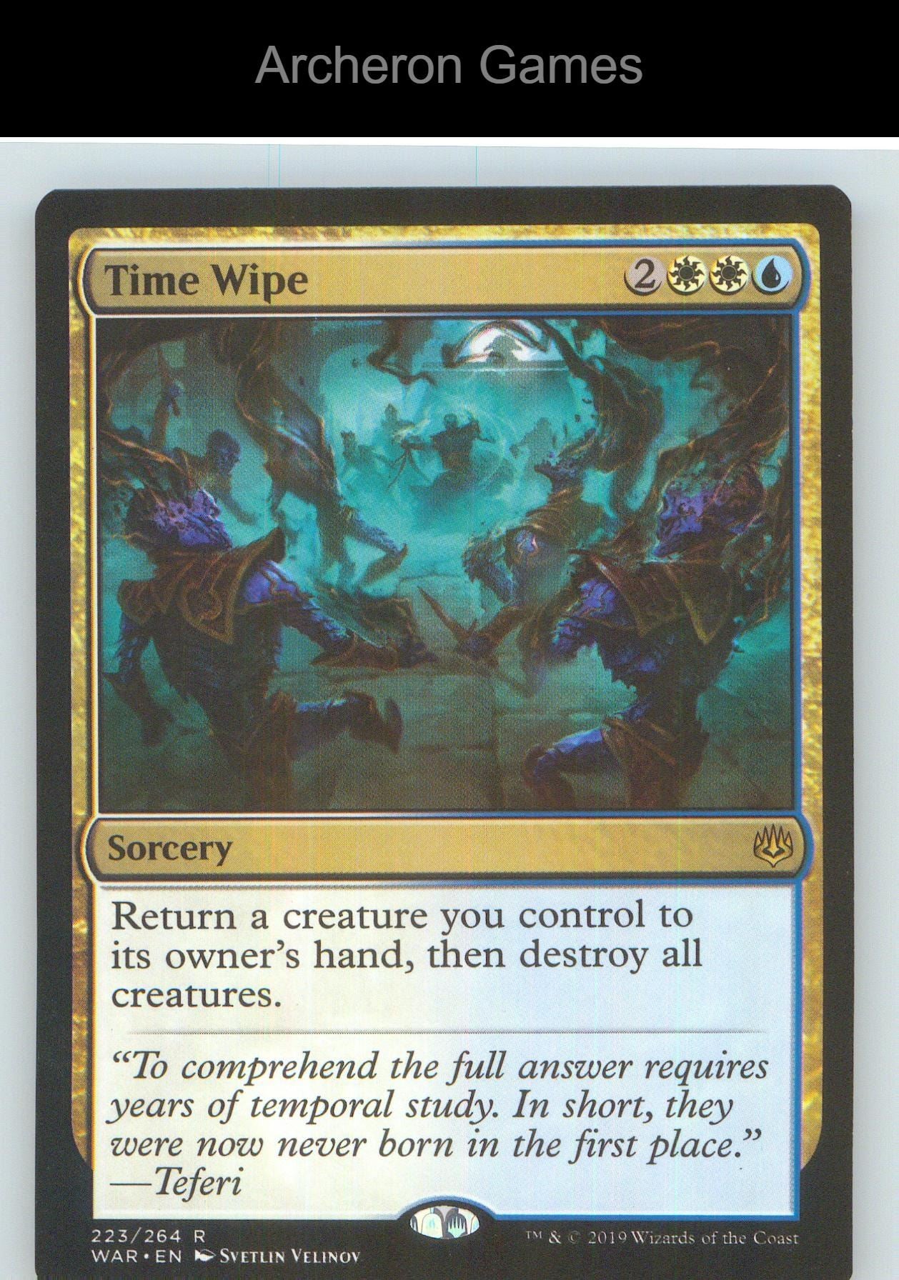 Time Wipe WAR 223 R MTG Card NM/EX+