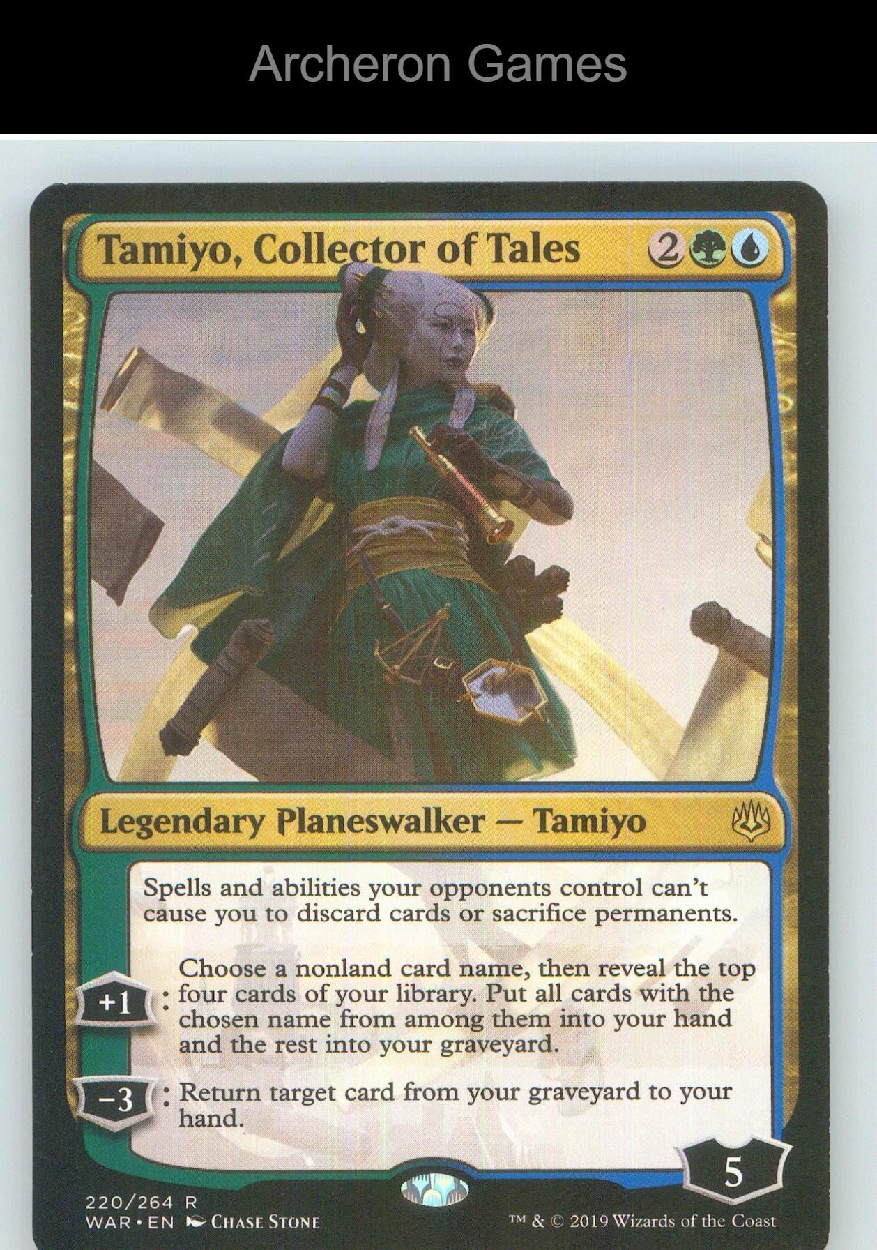 Tamiyo, Collector of Tales WAR 220 R MTG Card NM/EX+