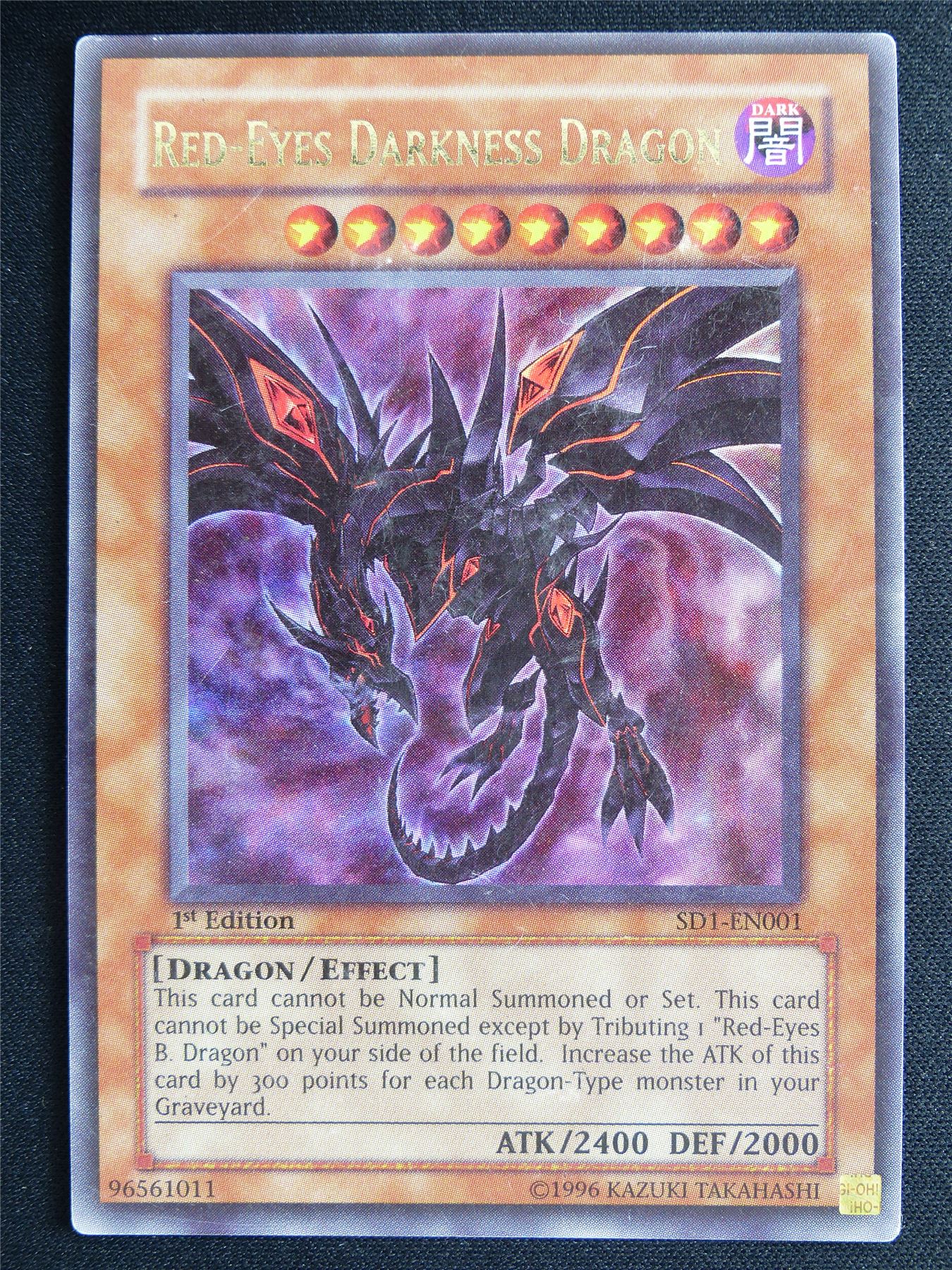 Red-Eyes Darkness Dragon SD1 Ultra Rare - 1st ed Yugioh Card #4QL