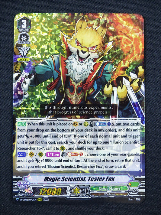 Magic Scientist Tester Fox D-VS06 RRR - Vanguard Card #339