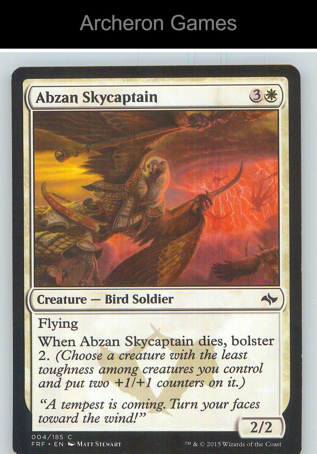 Abzan Skycaptain FRF 4 C MTG Card NM/EX+