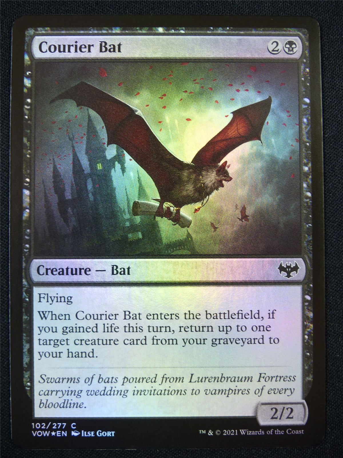 Courier Bat Foil - Mtg Card #1NK