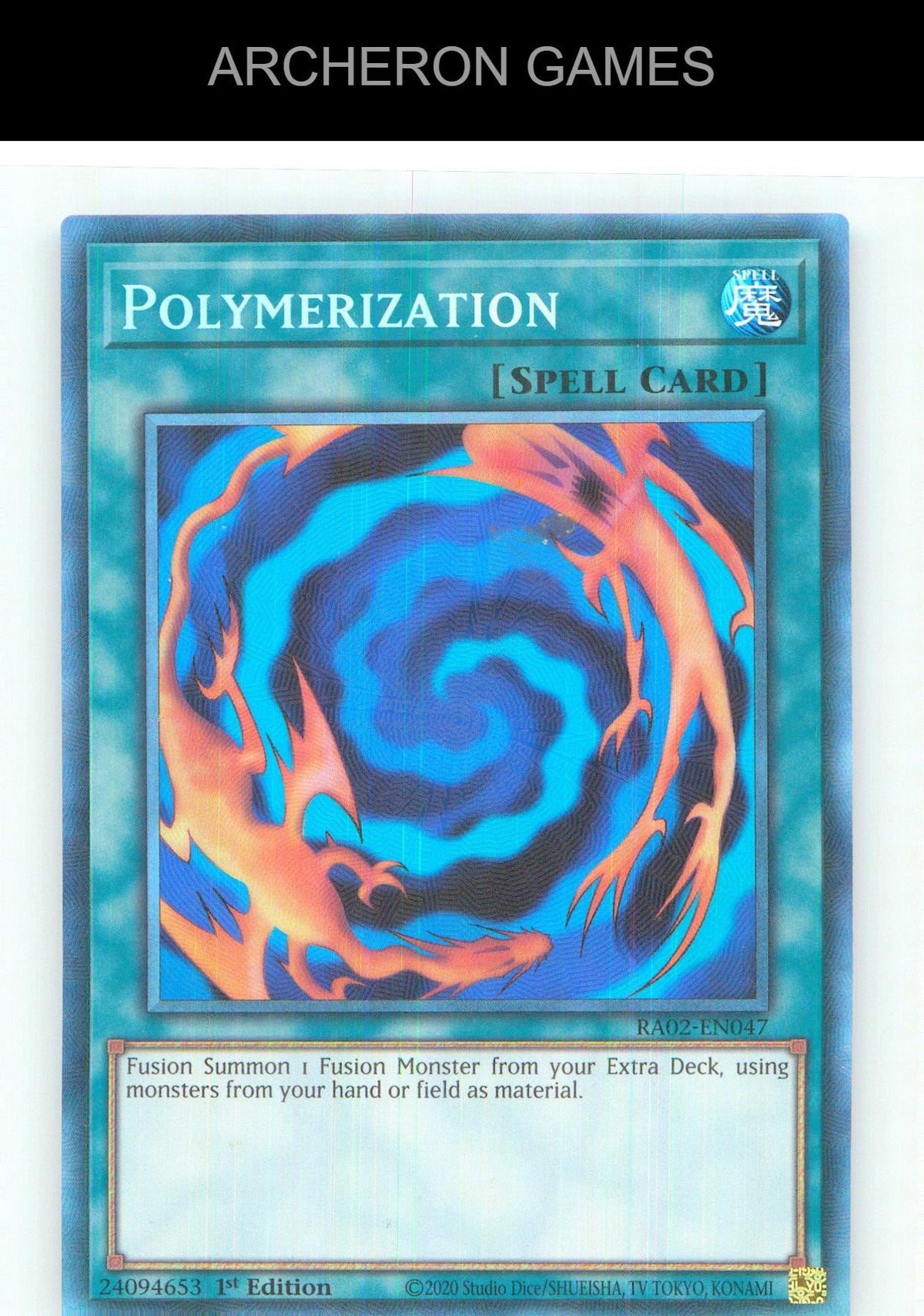 Polymerization (PCR) Prismatic Collector's Rare YUGIOH Card 1st Edition