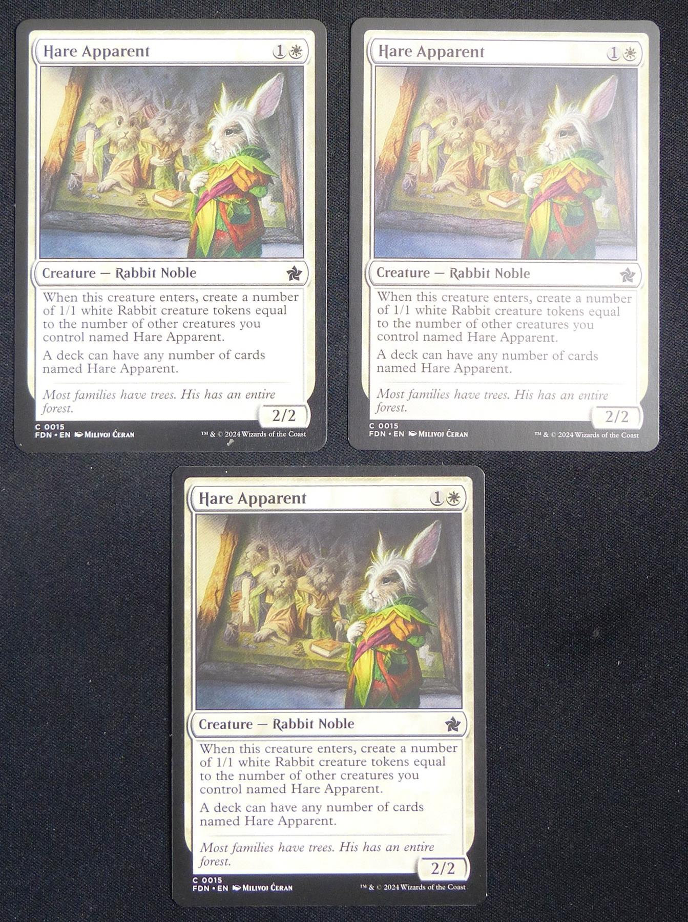 Hare Apparent x 10 - FDN - Mtg Card