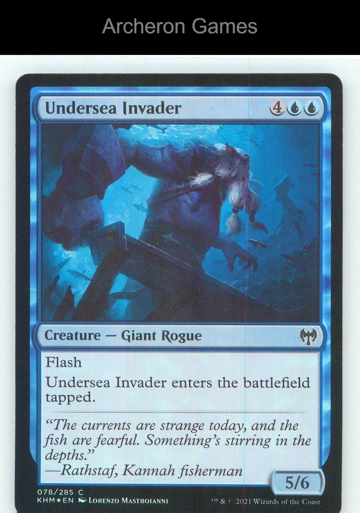 Undersea Invader KHM 78 C MTG Card NM/EX+ Foil