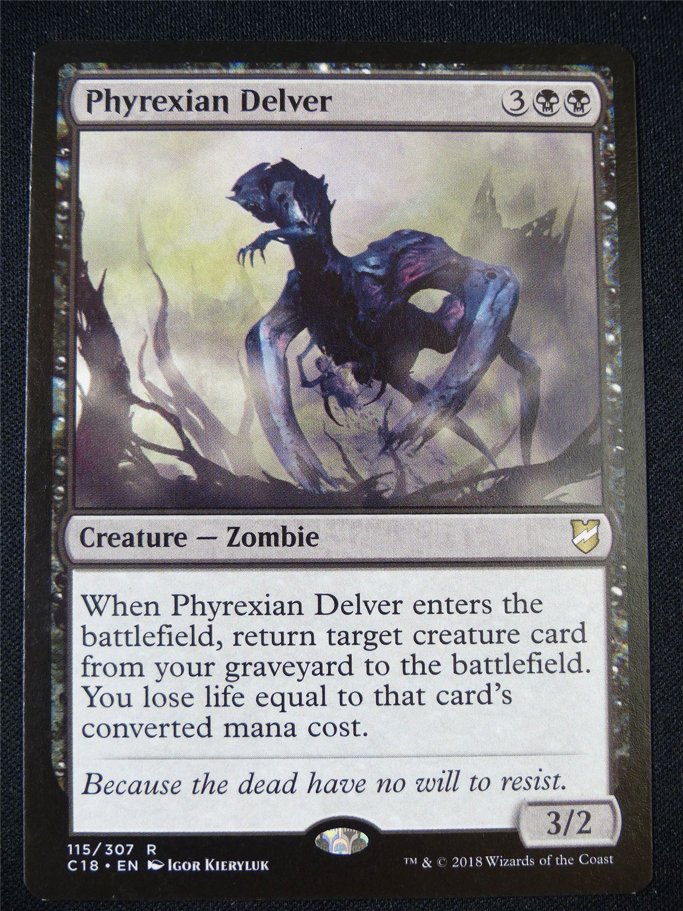 Phyrexian Delver - c18 - Mtg Card #3D2