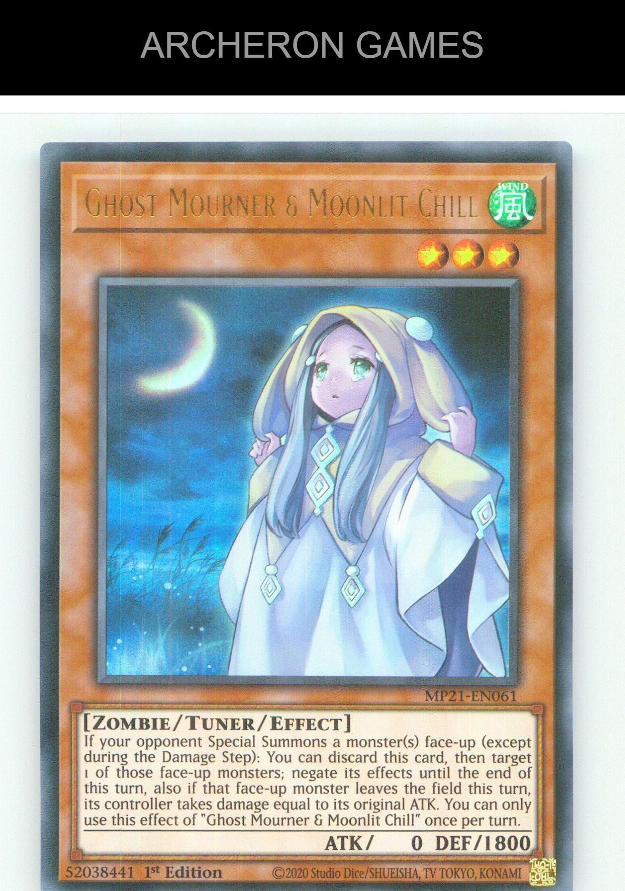 Ghost Mourner & Moonlit Chill UR YUGIOH Card 1st Edition