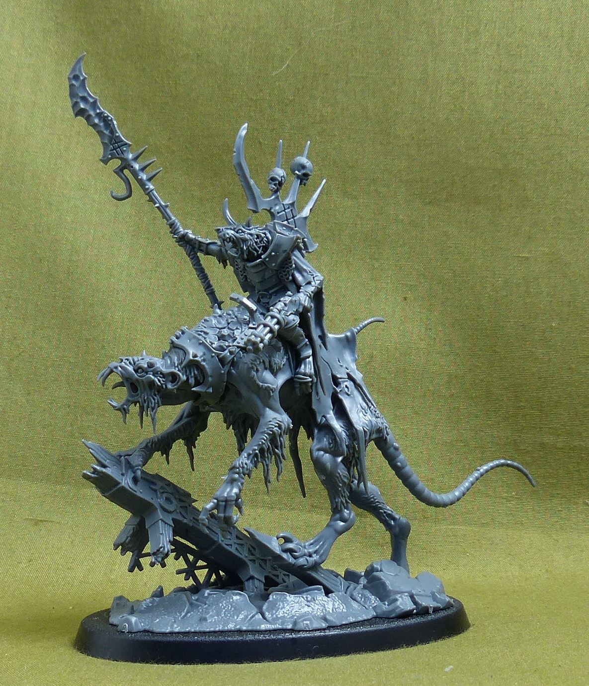 Clawlord on Gnaw-beast - Skaven - Warhammer AoS #1CB