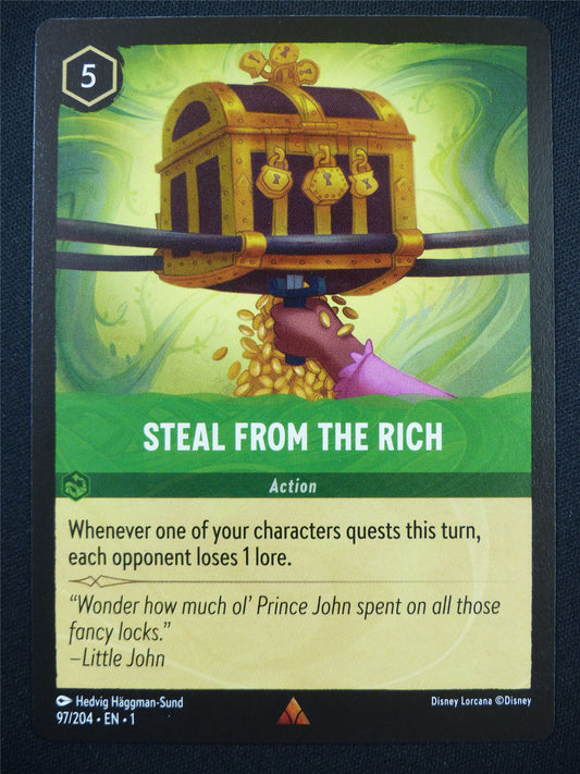 Steal From the Rich 97/204 - Lorcana Card #5KM