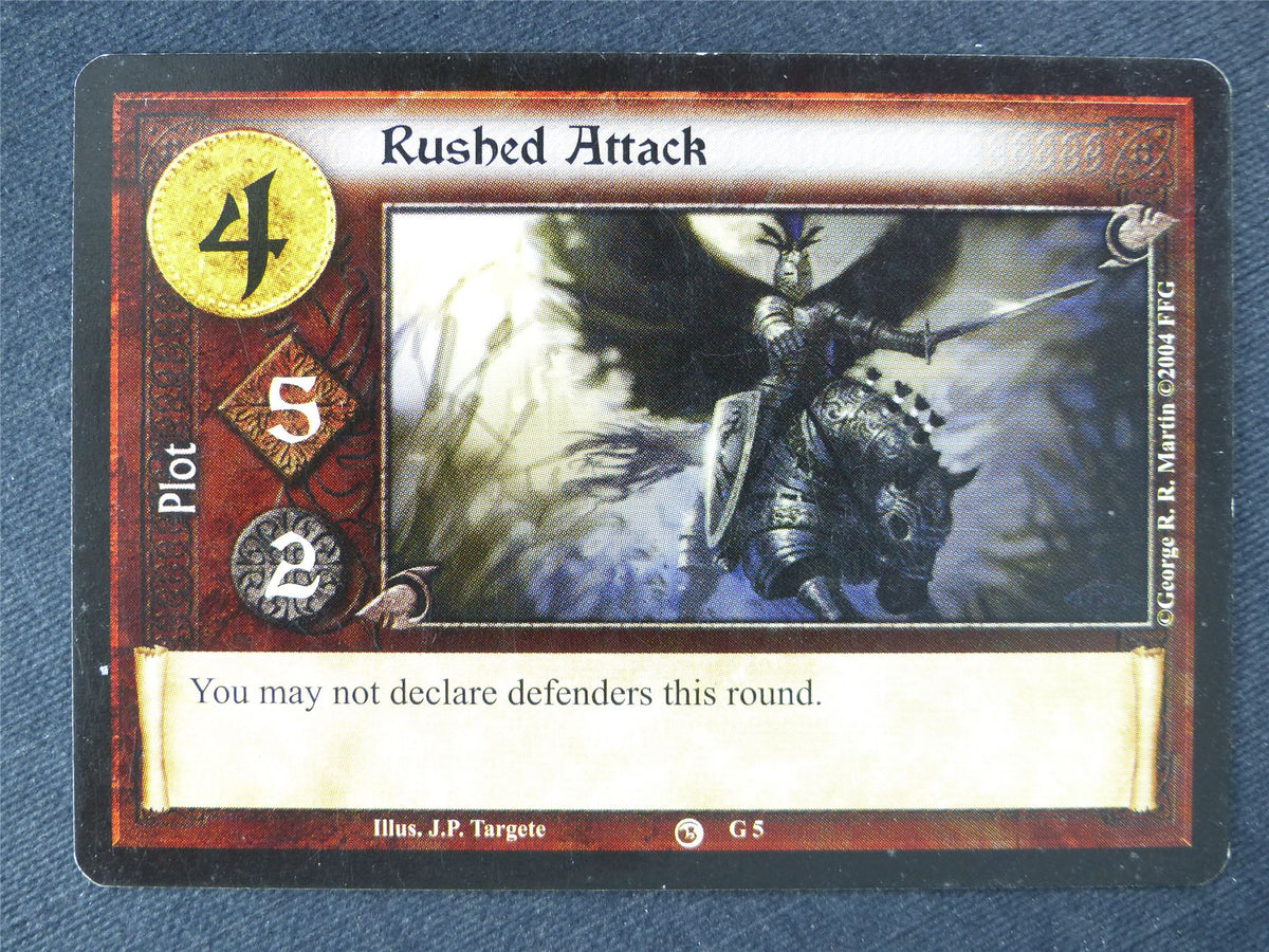 Rushed Attack - Game of Thrones Cards #Y4