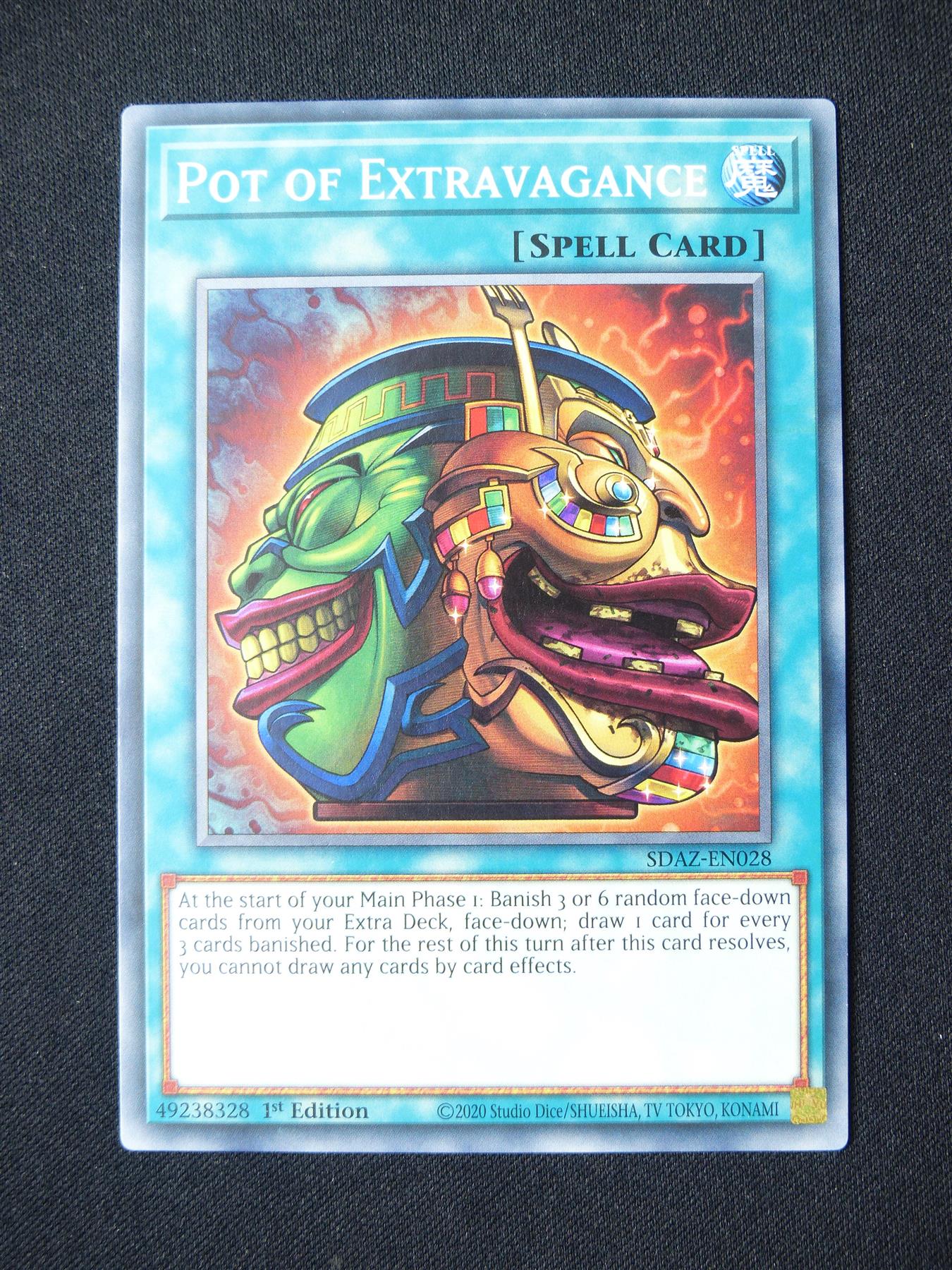 Pot of Extravagance SDAZ - 1st ed Yugioh Card #3B3 Archeron Pot of Extravagance SDAZ - 1st ed Yugioh Card #3B3 Archeron