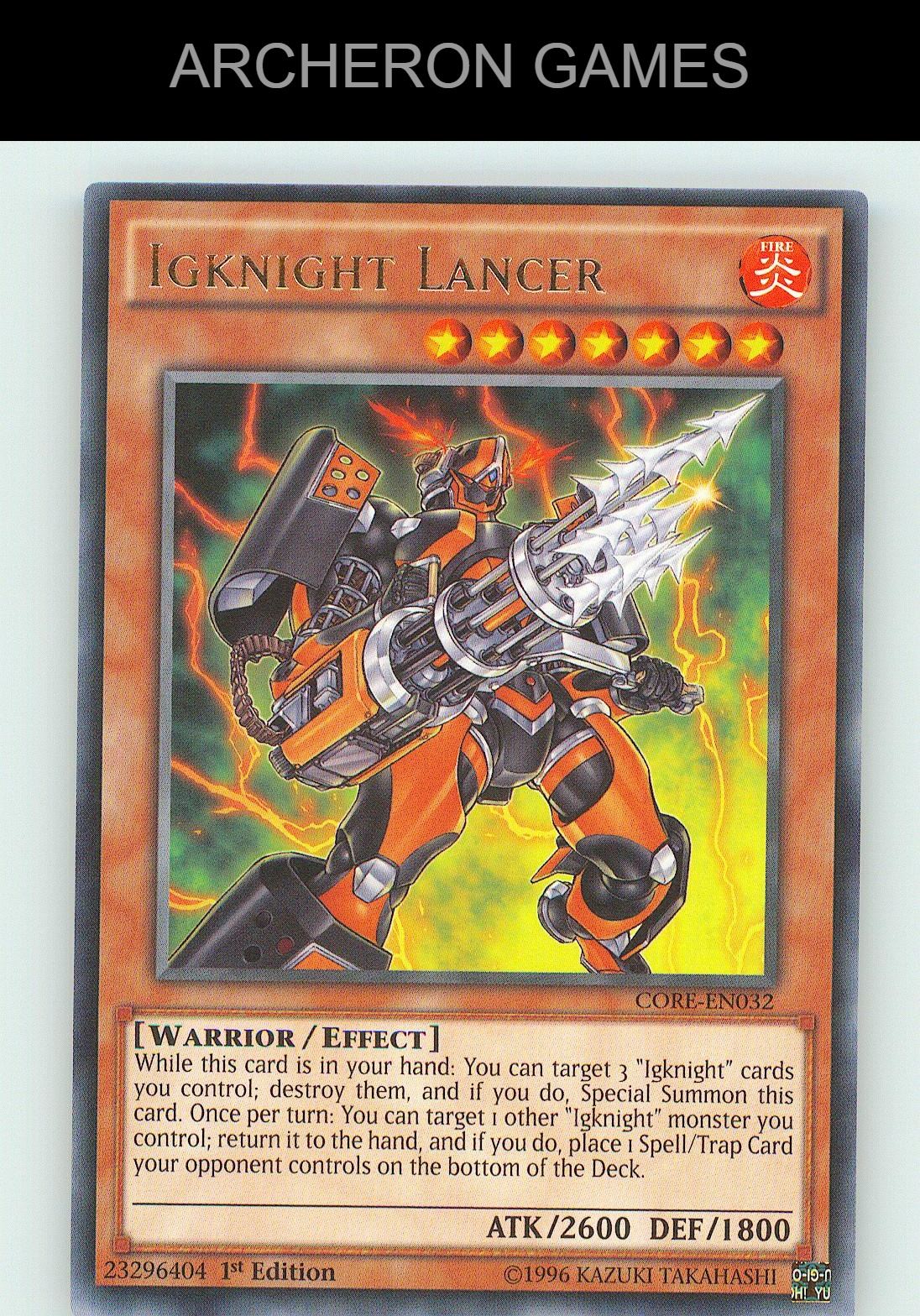 Igknight Lancer R YUGIOH Card Unlimited