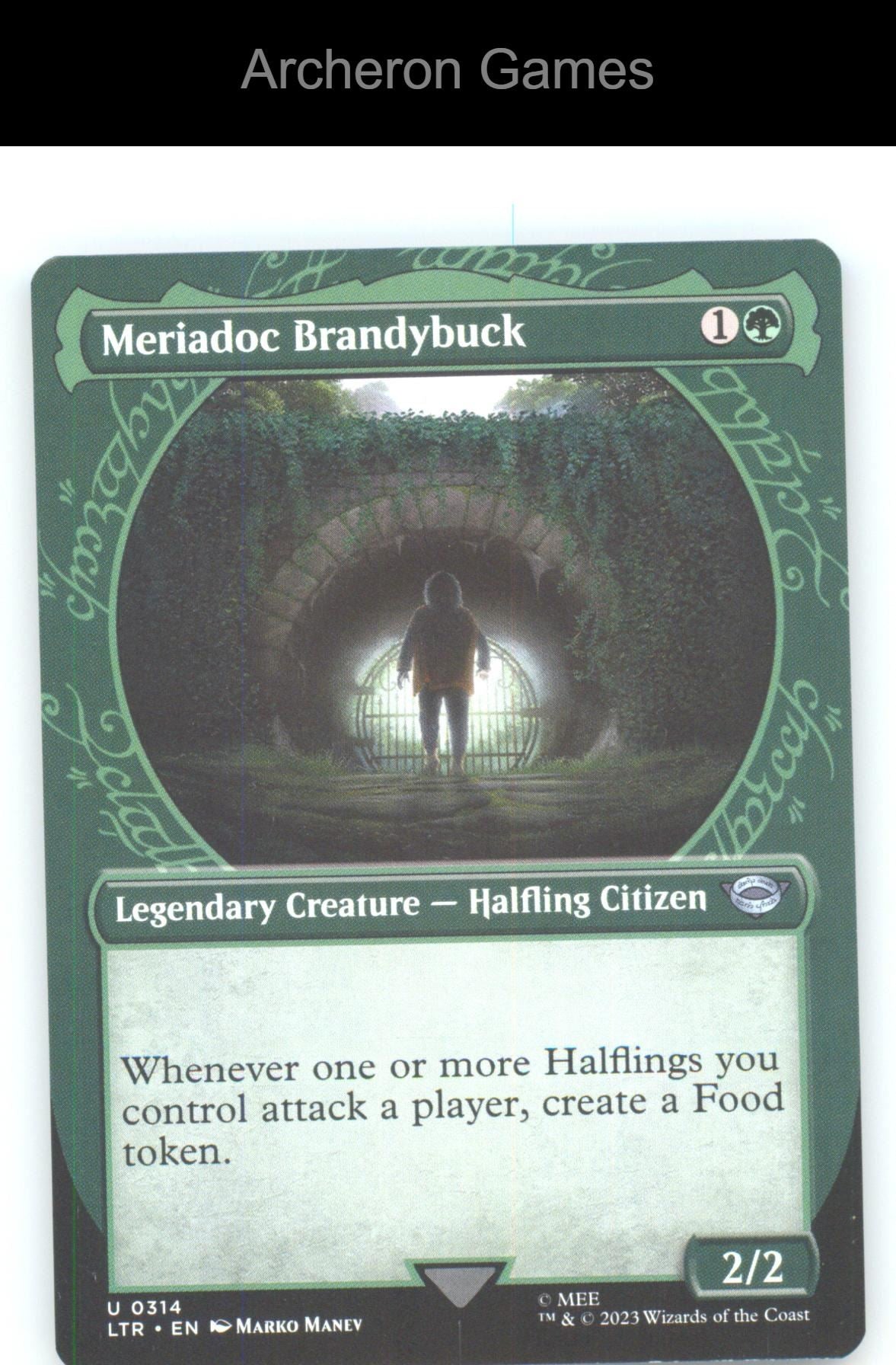 Meriadoc Brandybuck (Showcase) LTR 314 UC MTG Card NM/EX+
