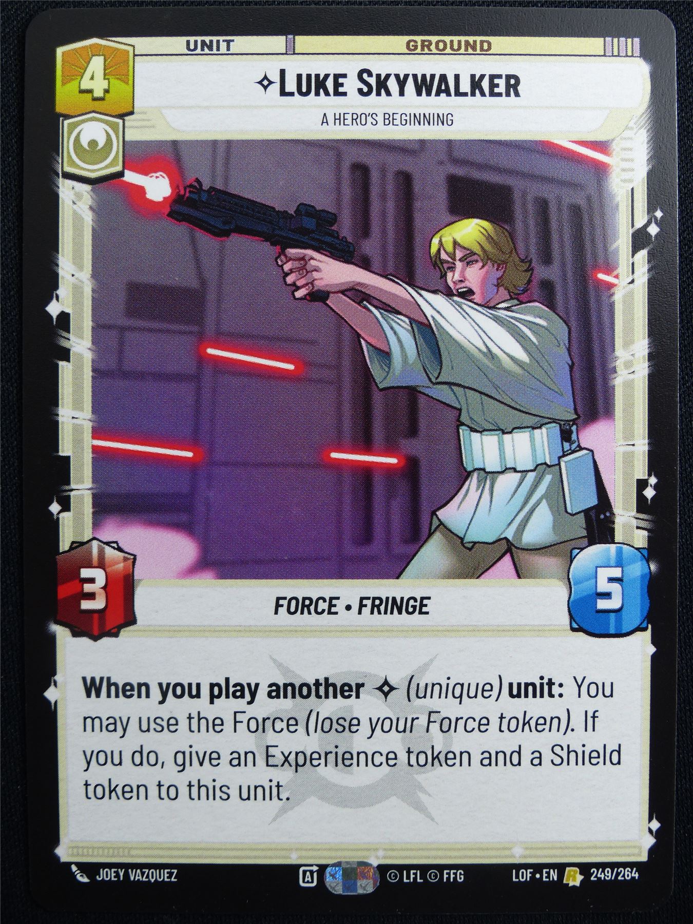 Luke Skywalker 249/264 - Star Wars Unlimited Card #4VE