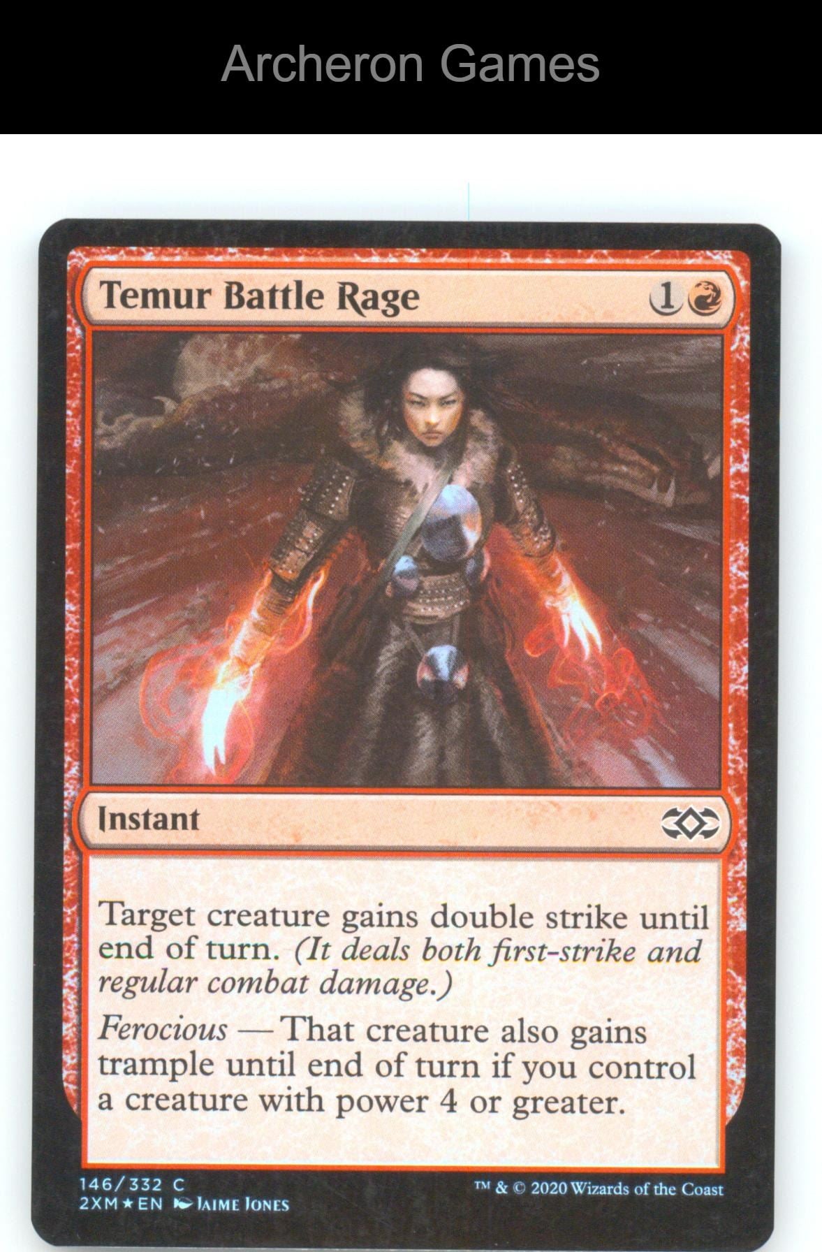 Temur Battle Rage 2XM 146 C MTG Card Double Masters Foil