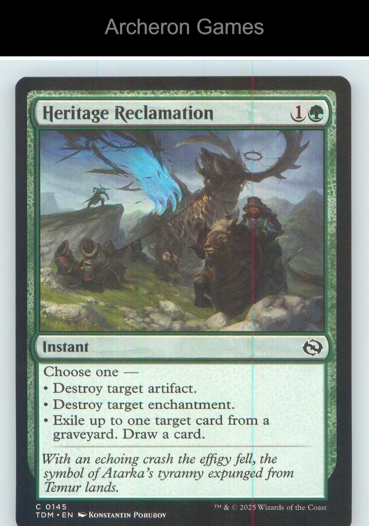 Heritage Reclamation TDM 145 C MTG Card NM/EX+
