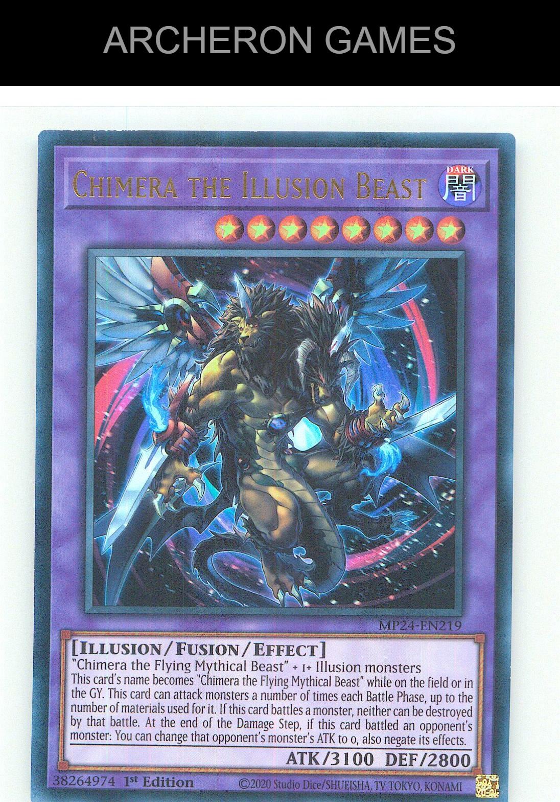 Chimera the Illusion Beast Ultra Rare YUGIOH Card 1st Edition