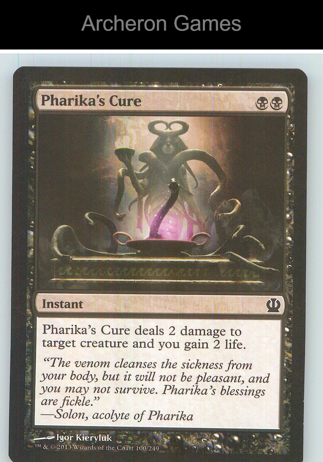 Pharika's Cure THS 100 C MTG Card NM/EX+